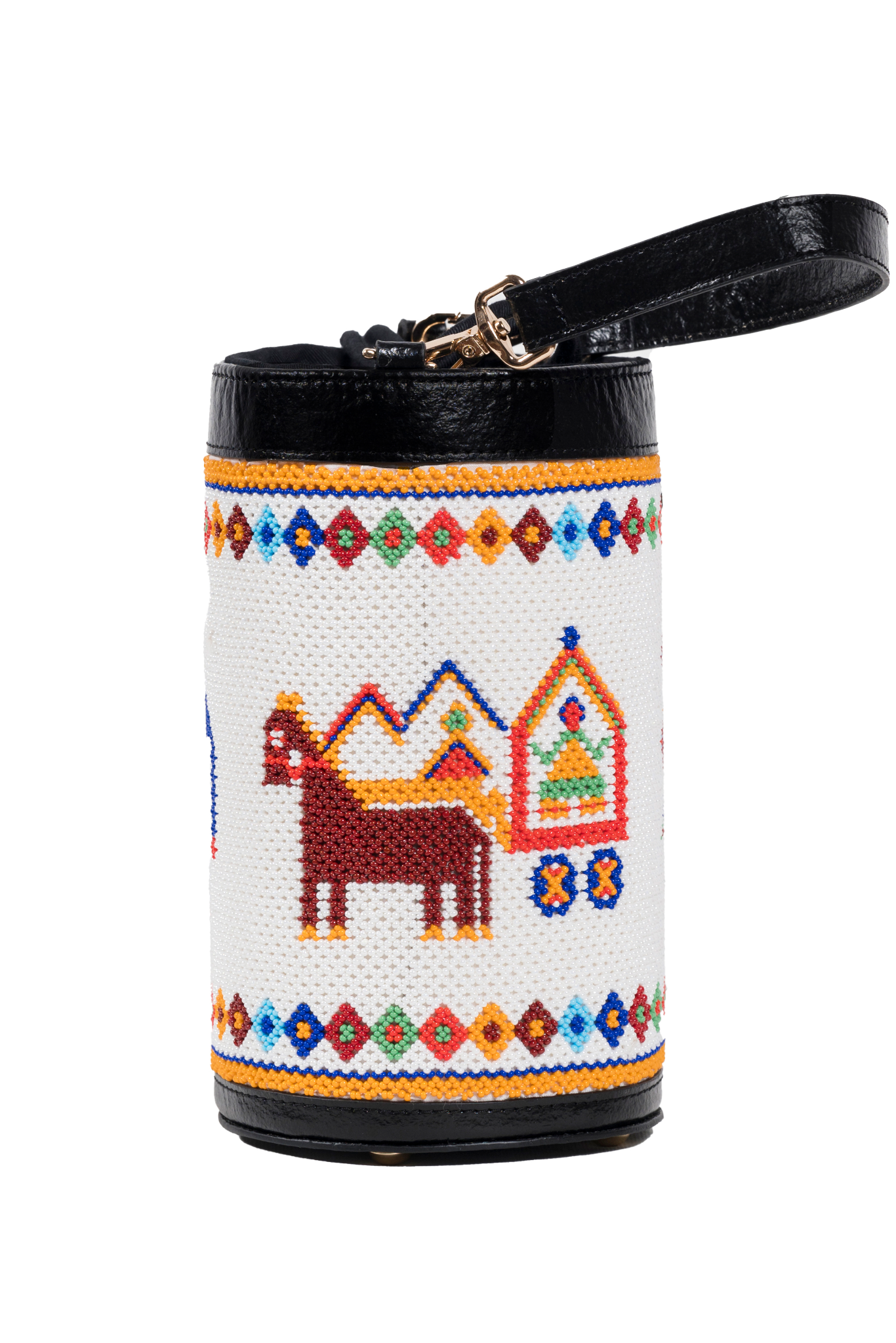 Vistara parade beadwork bag