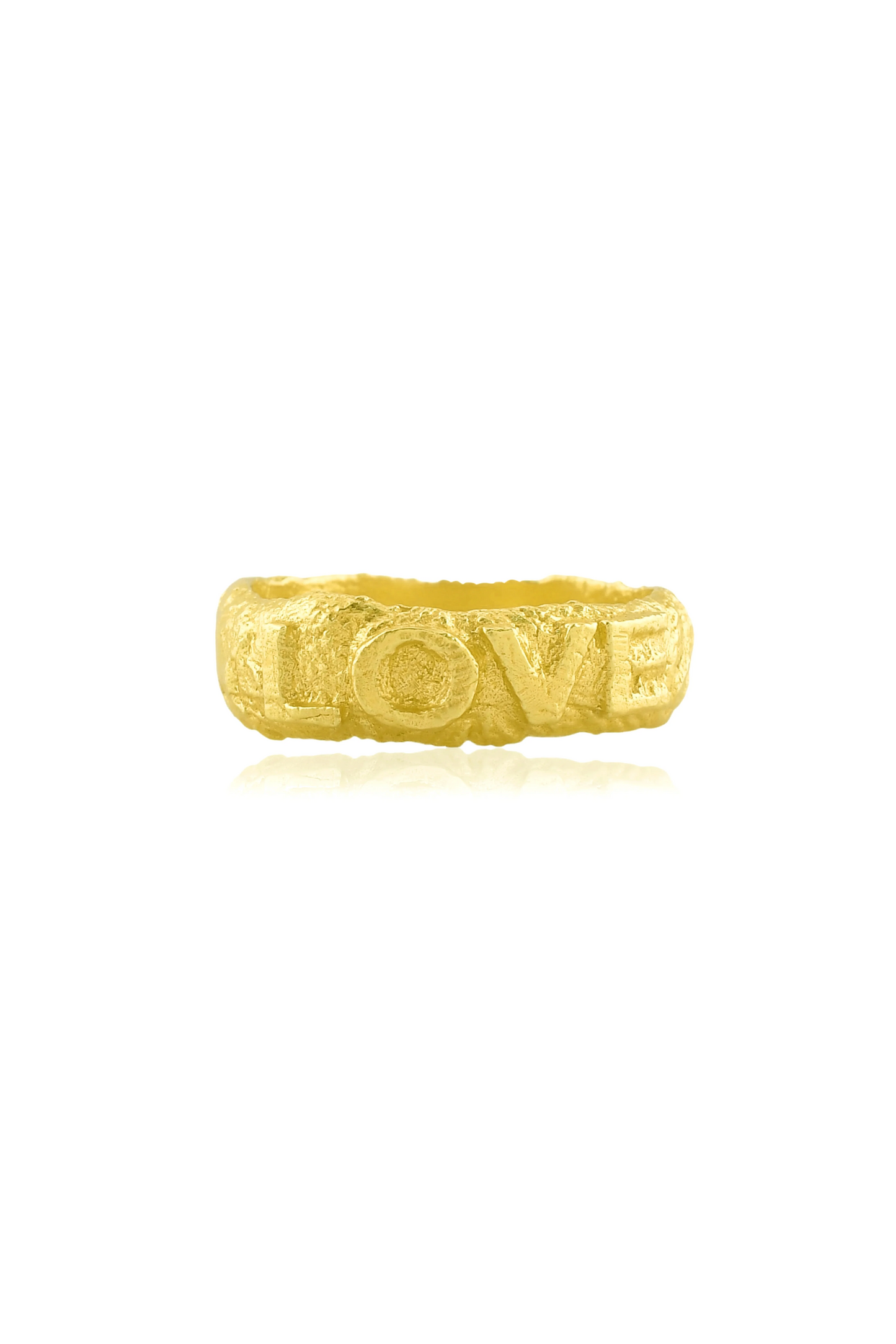 Textured Love Ring