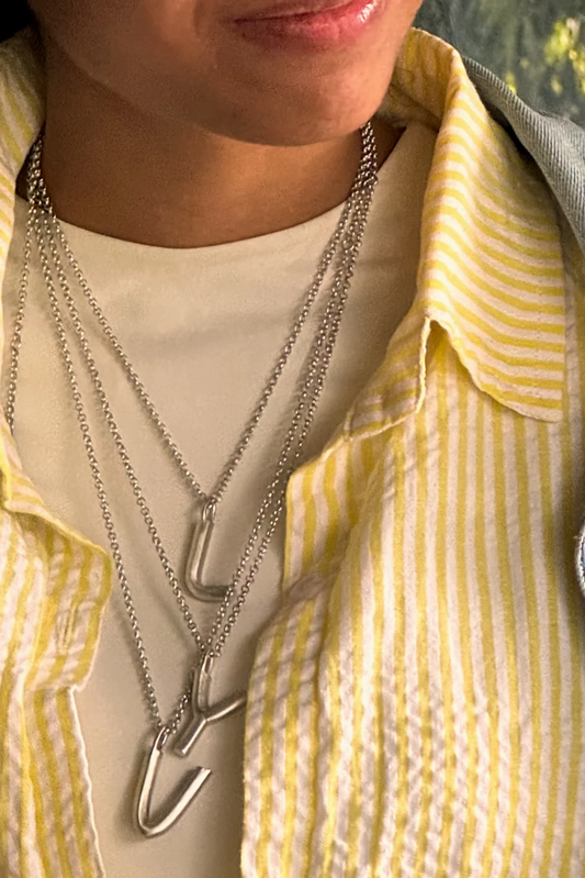 Bold Letter Necklace - L