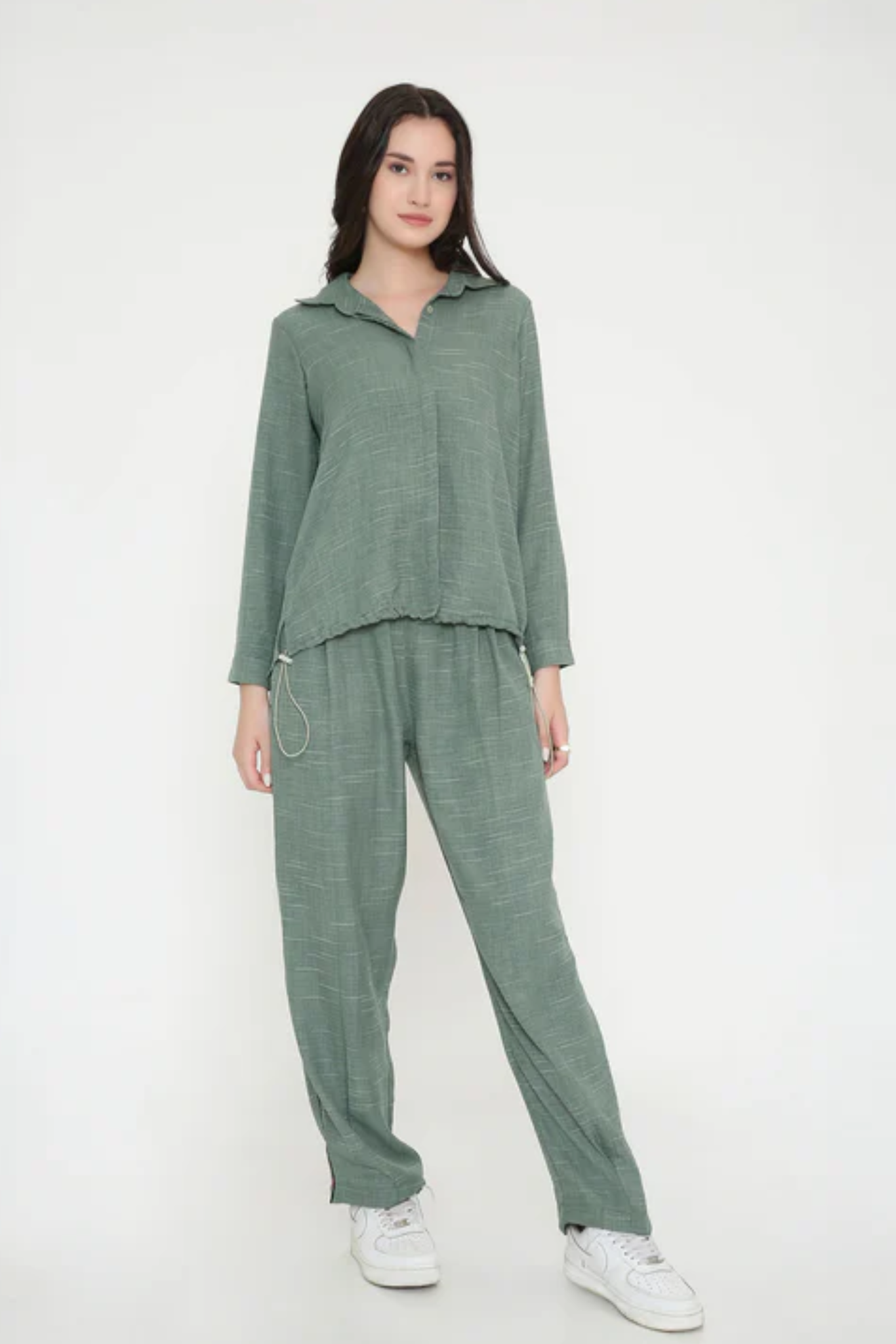Moss Green Breezy Cord Set