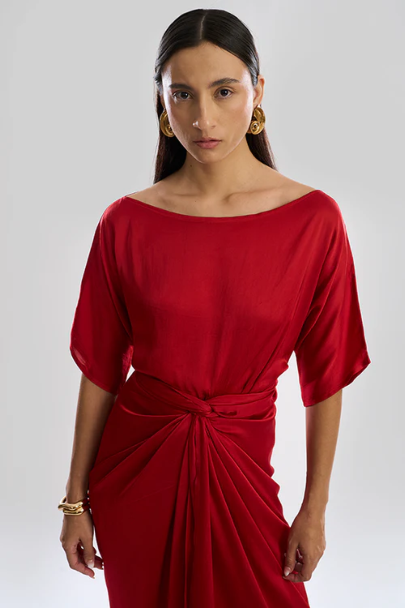 Verve Sarong dress in Red