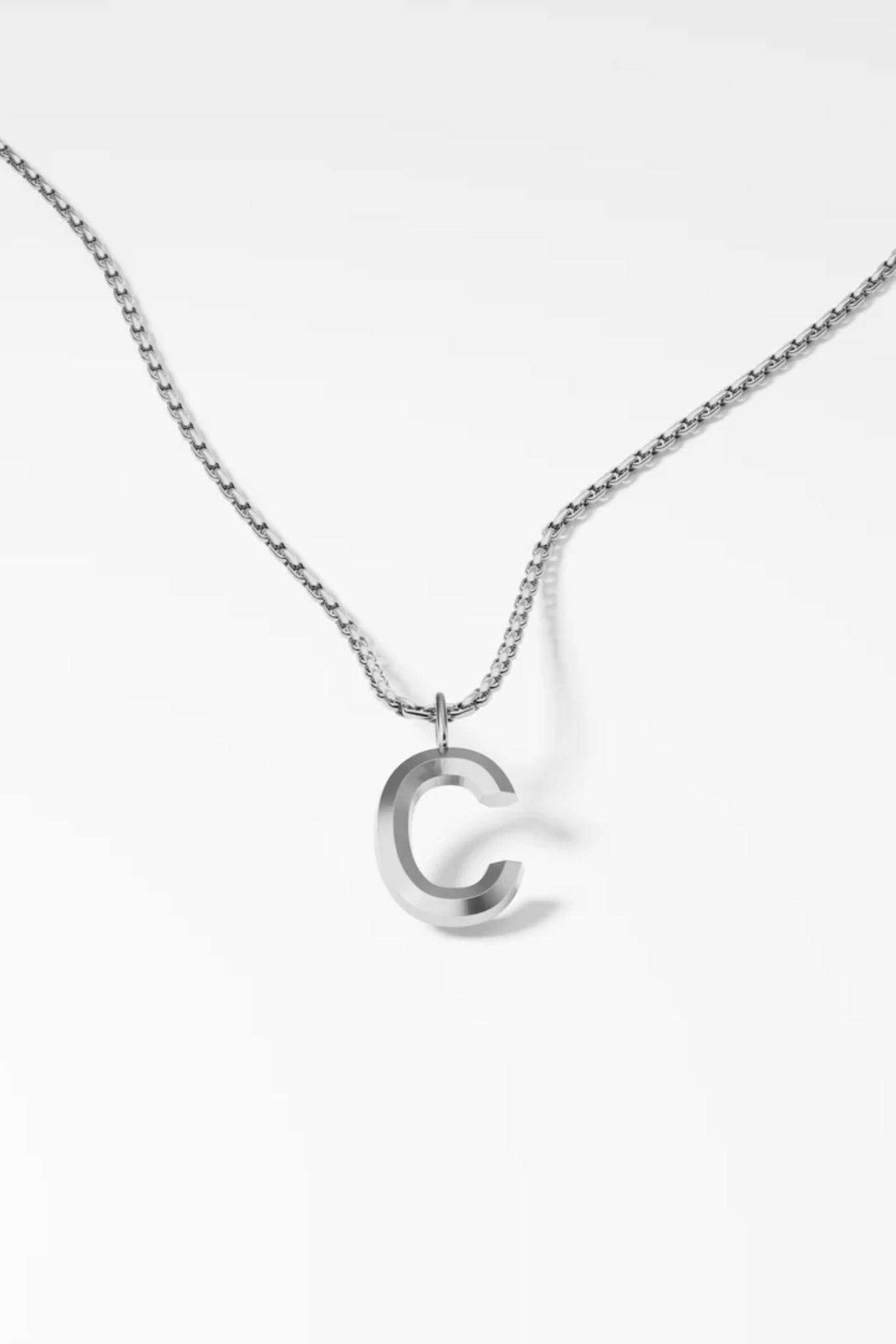 Bold Letter Necklace - C