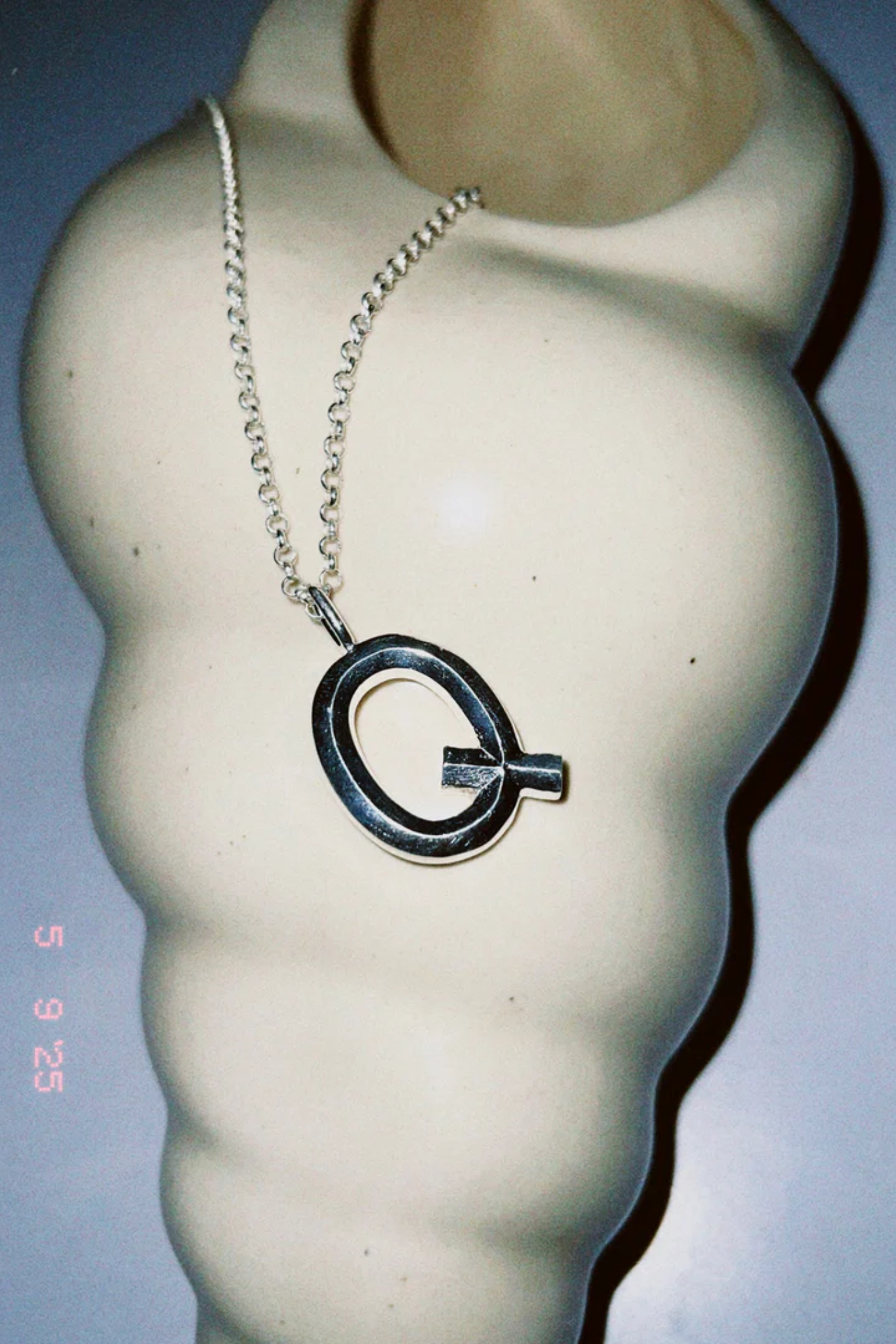 Bold Letter Necklace - Q