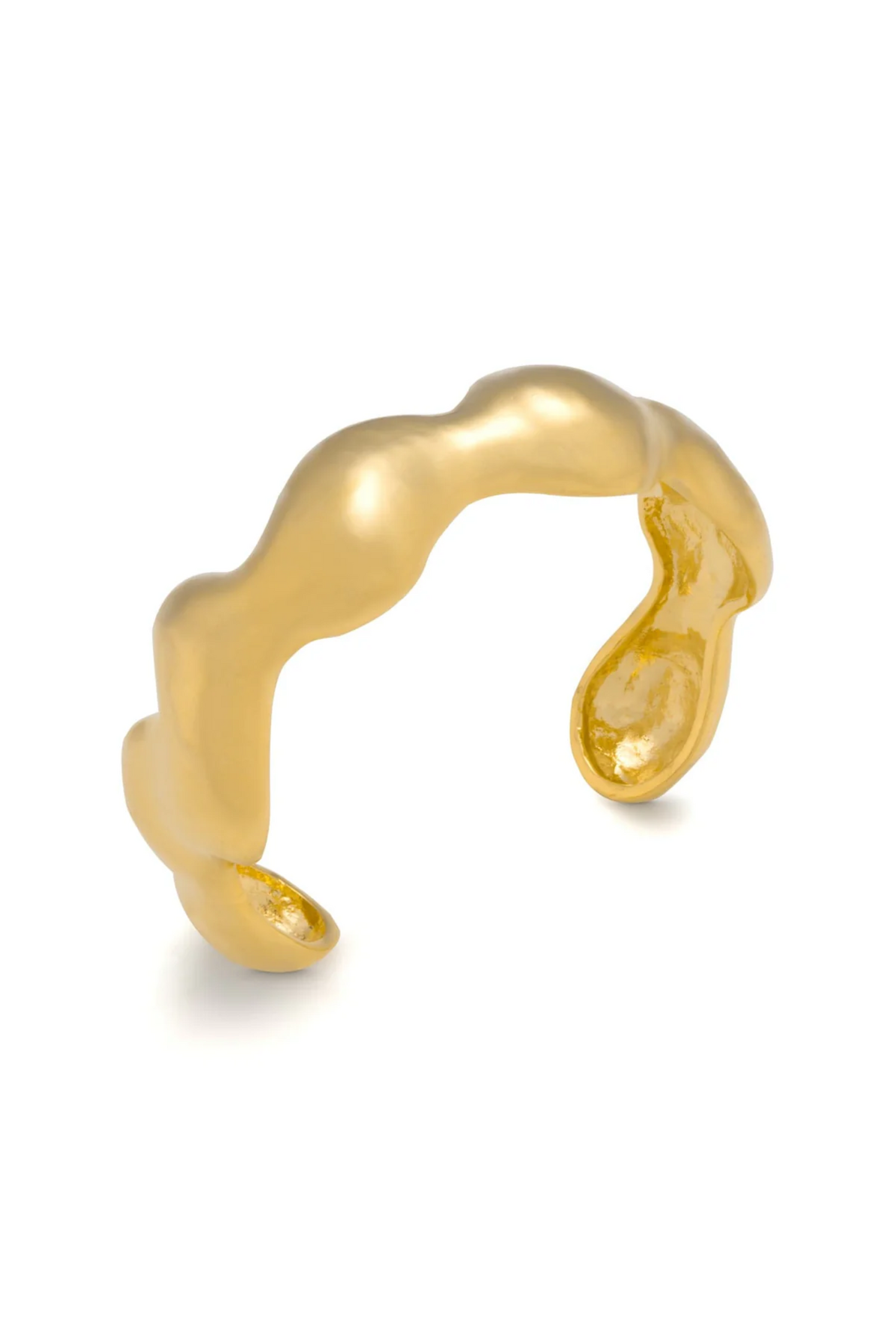 Ella Bracelet (medium wave) - Golden