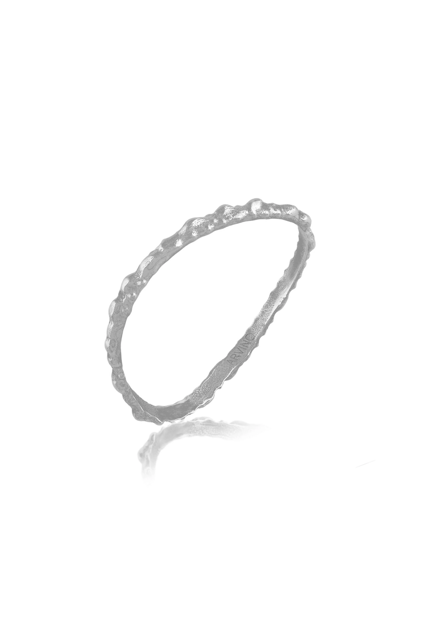 Rugged Texture Oxidized Finish Bangle