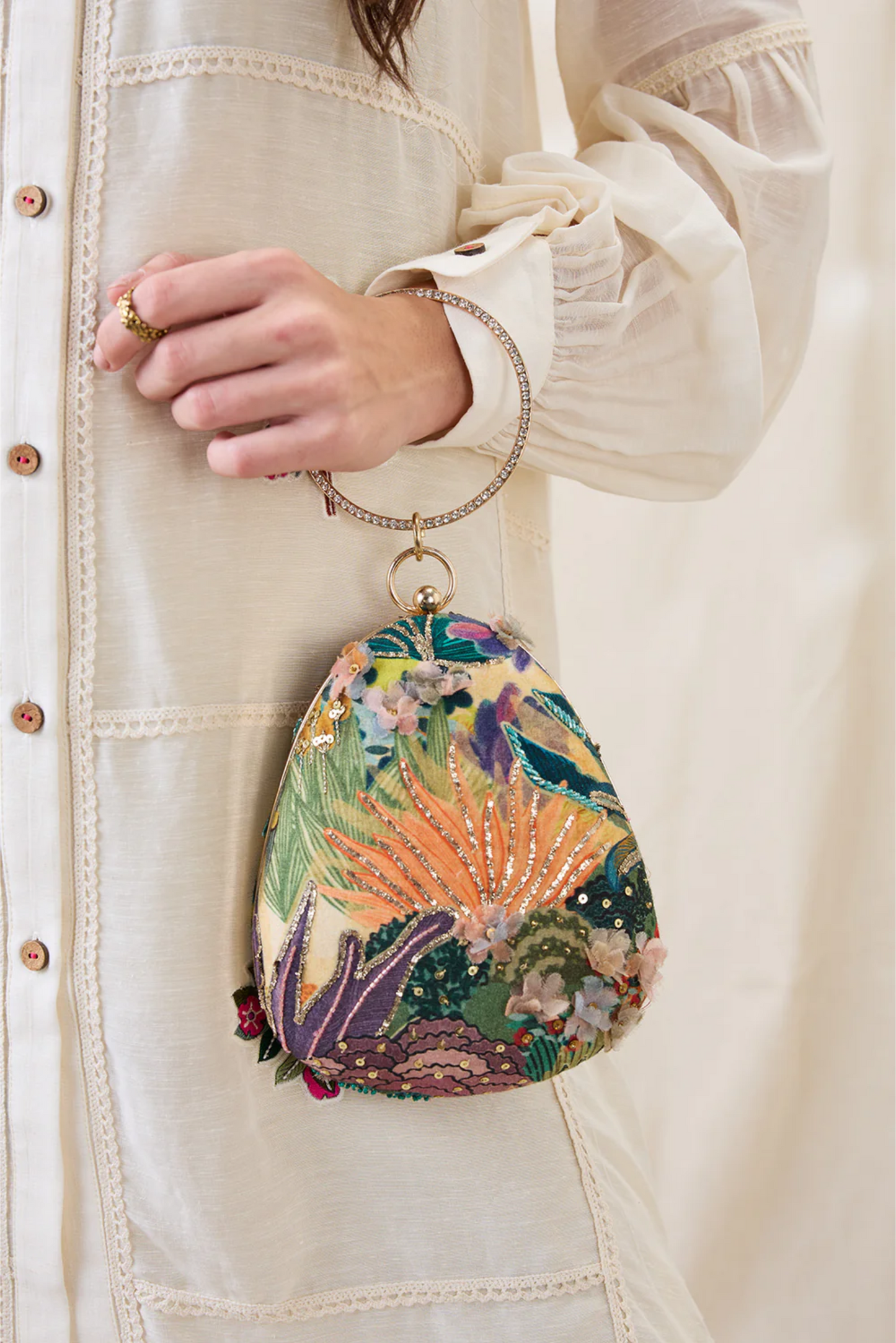 Kaira Embellished Clutch Bag