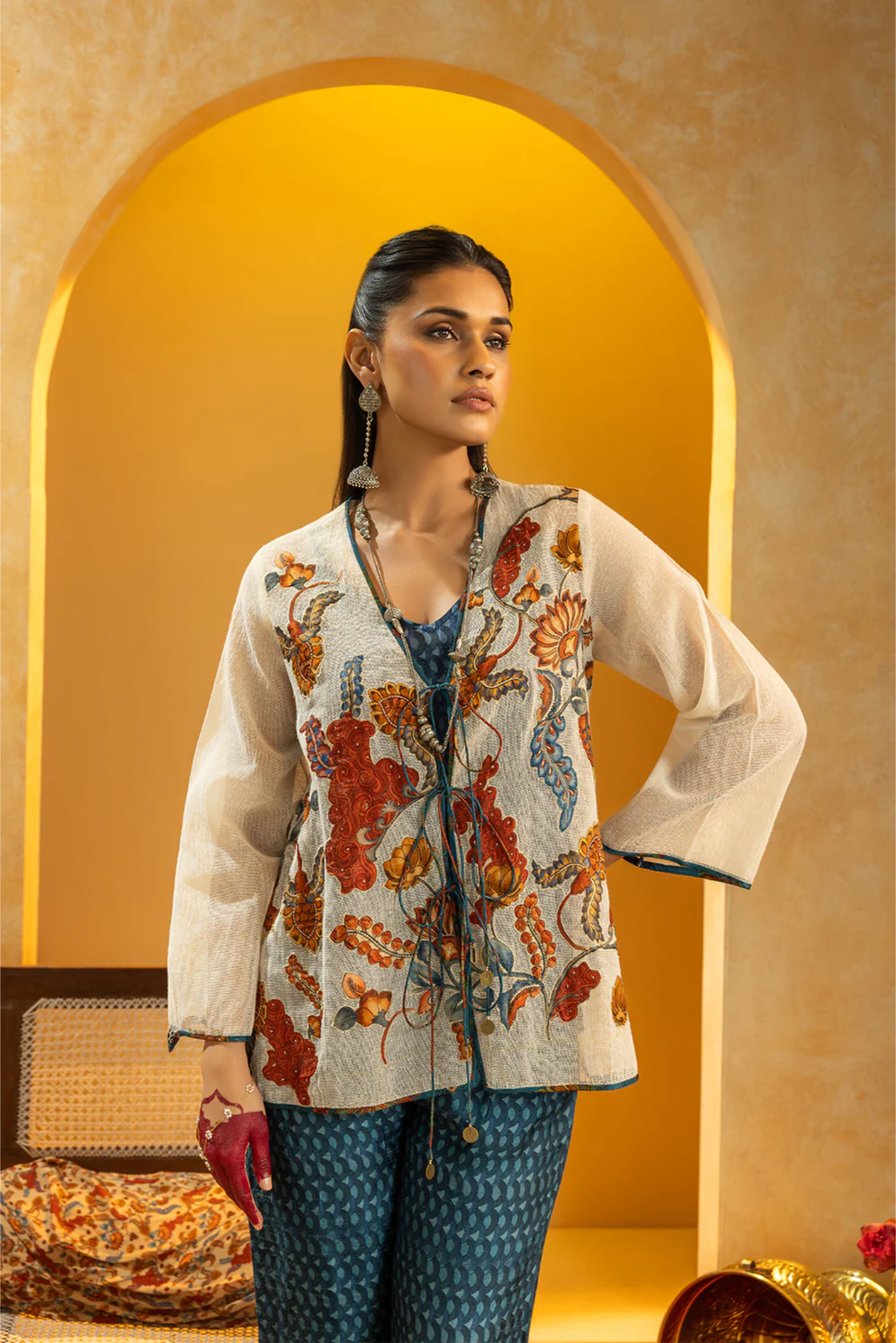 Rangtara Appliqued co-ord set