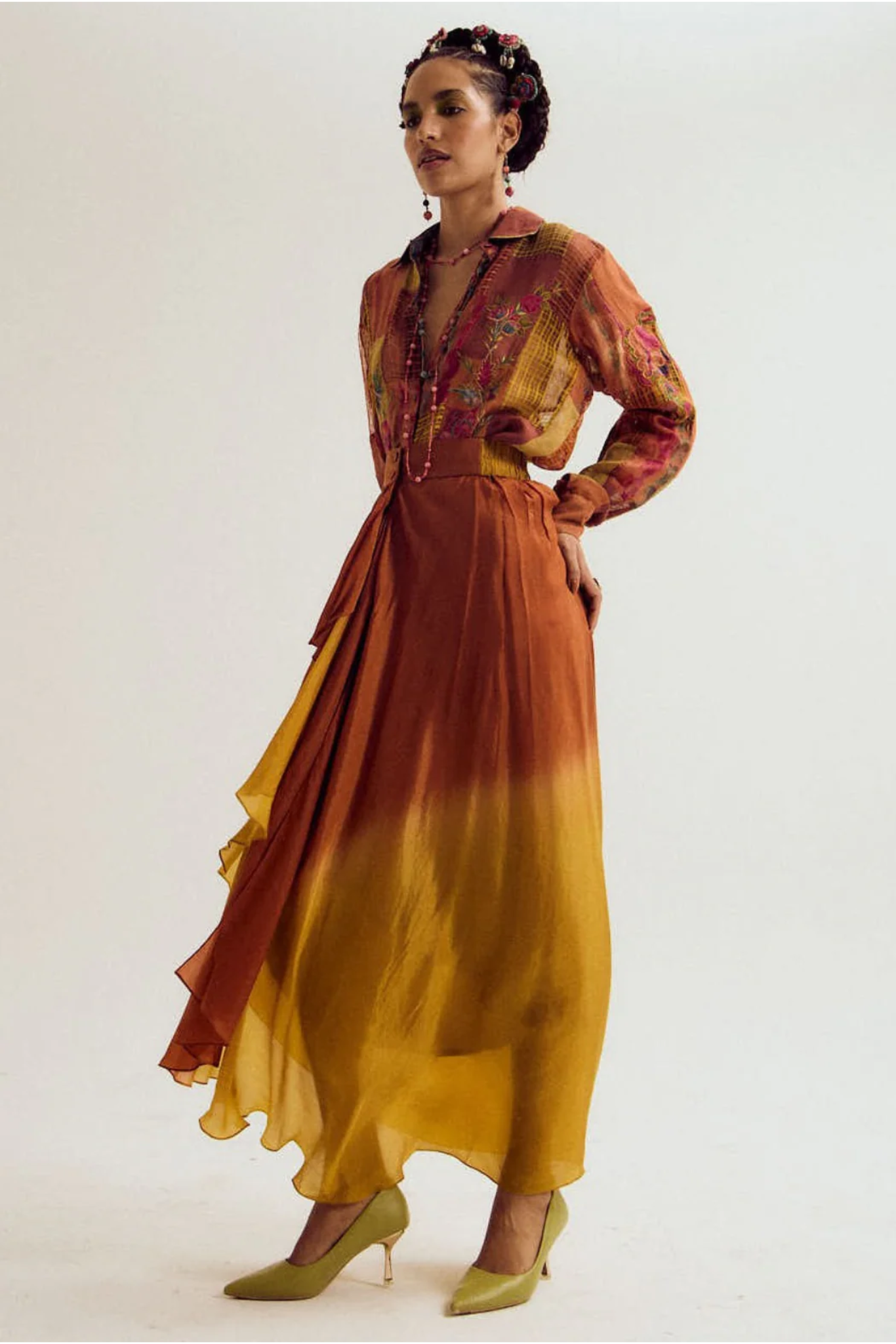 Vinca Skirt - Rust/Orange