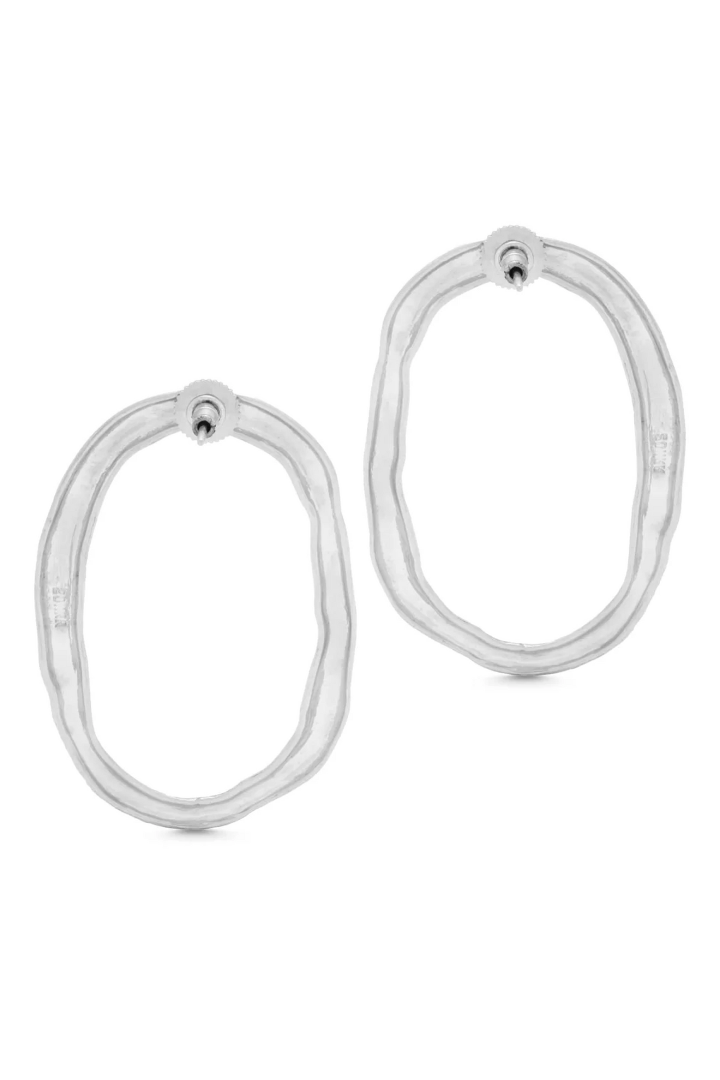 Lumi Hoop Earrings - Silver