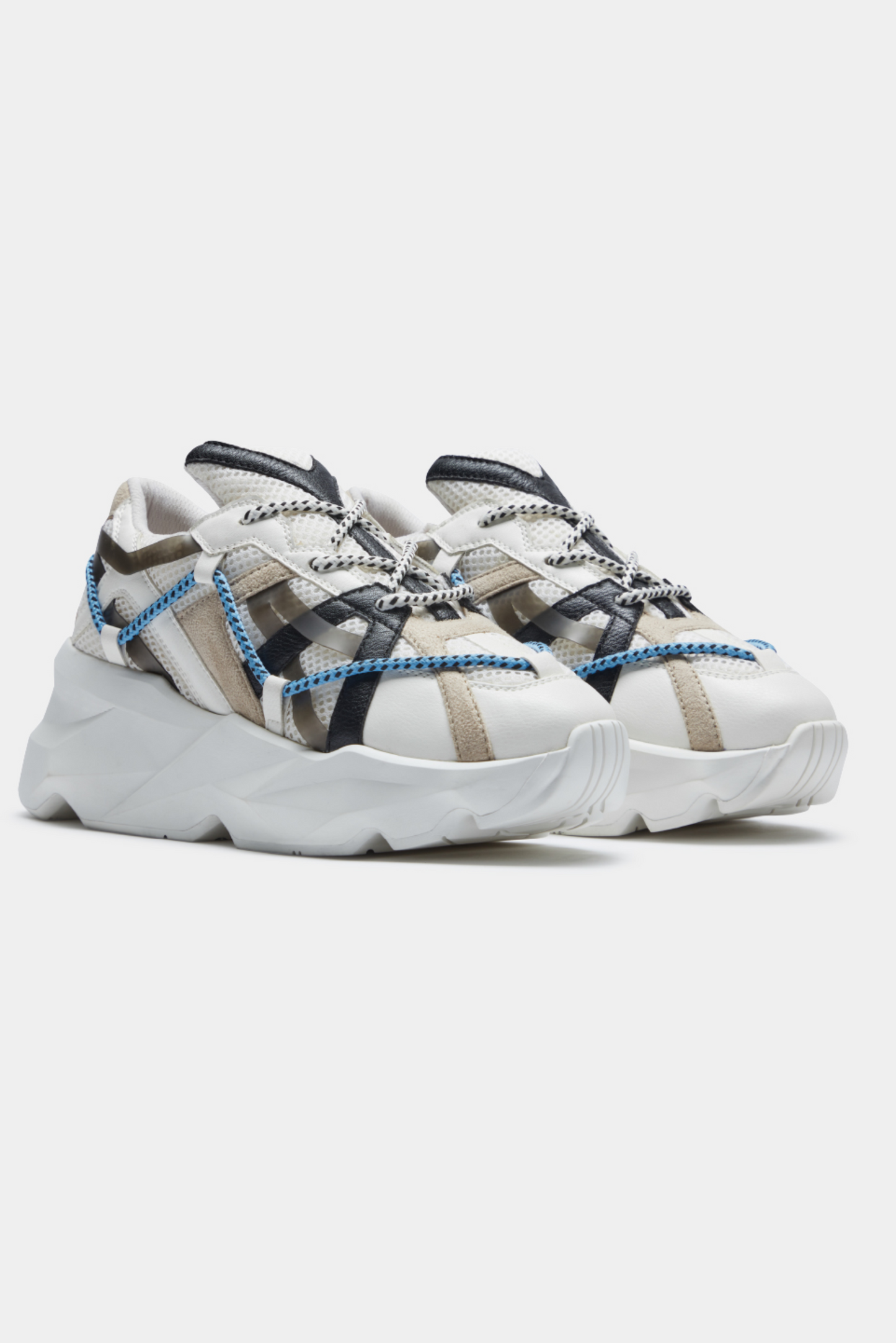 733 White Over-Panelled Chunky Sneaker