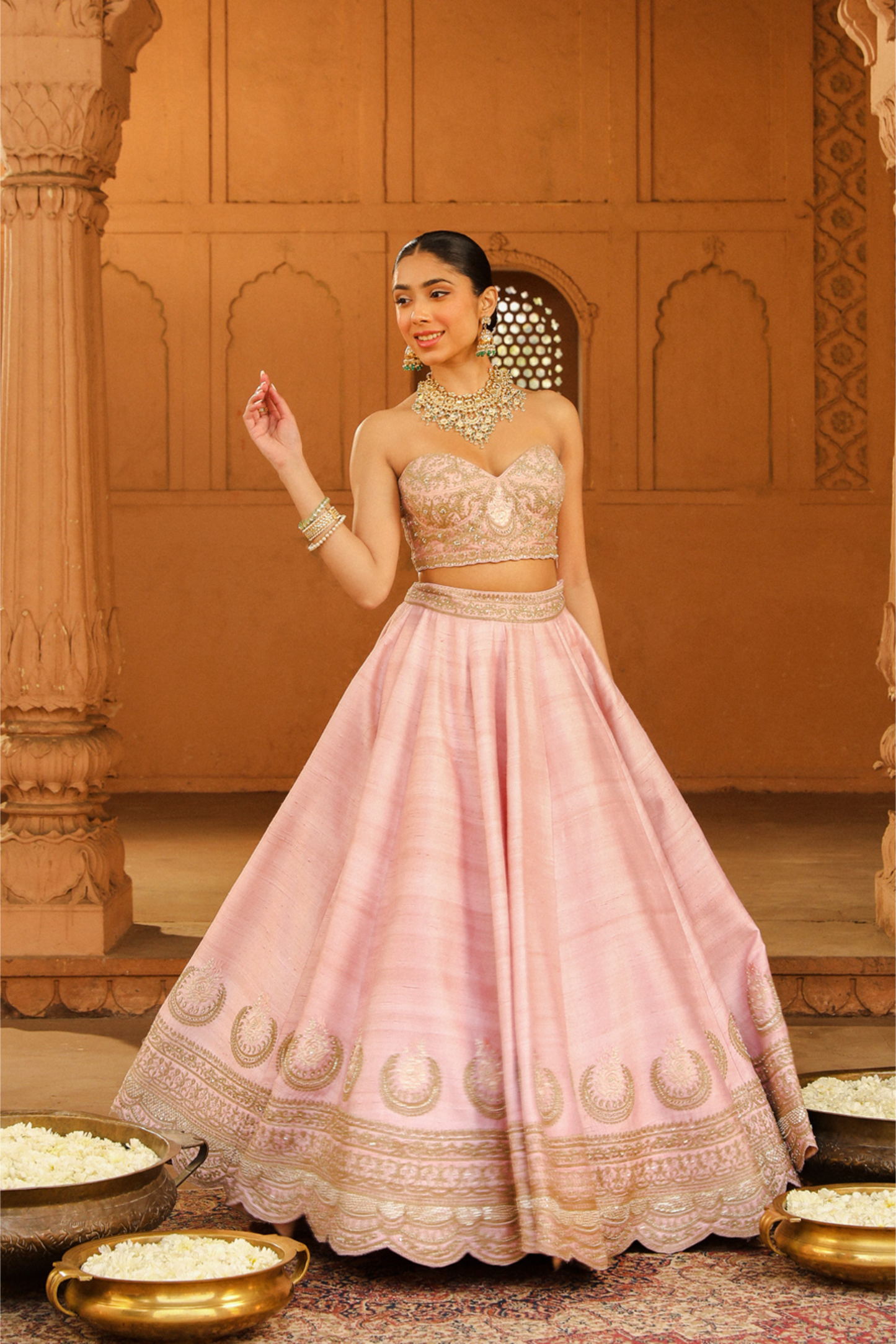 Razana Blush Pink Lehenga Set