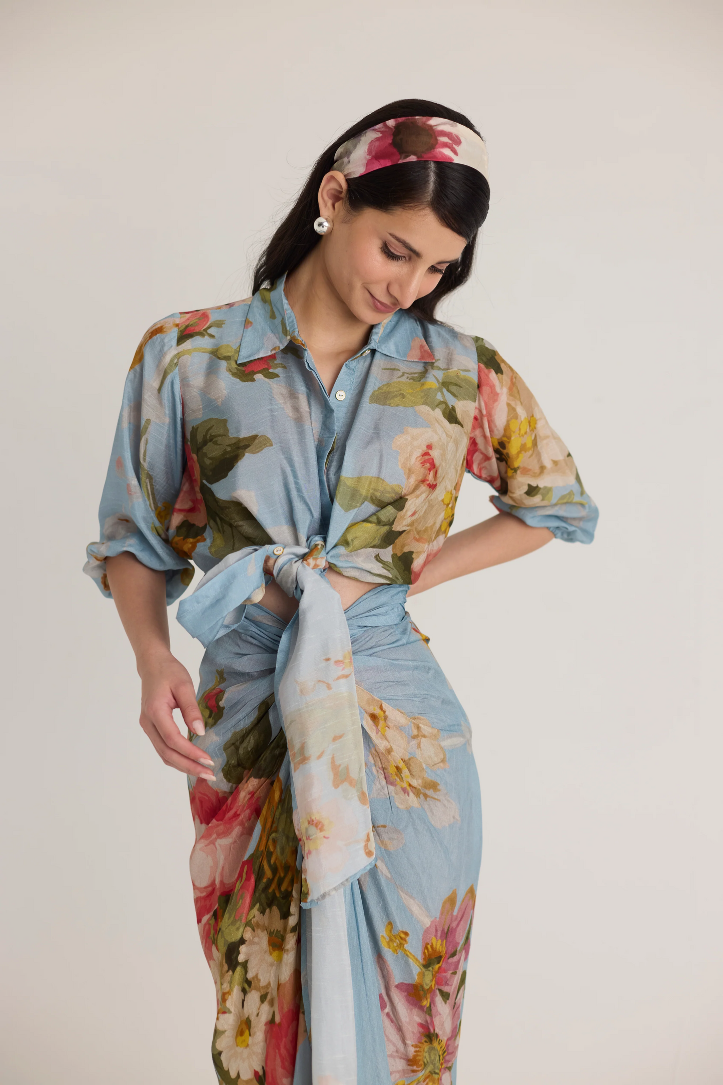 Taffy Tie Up Top & Skirt Set