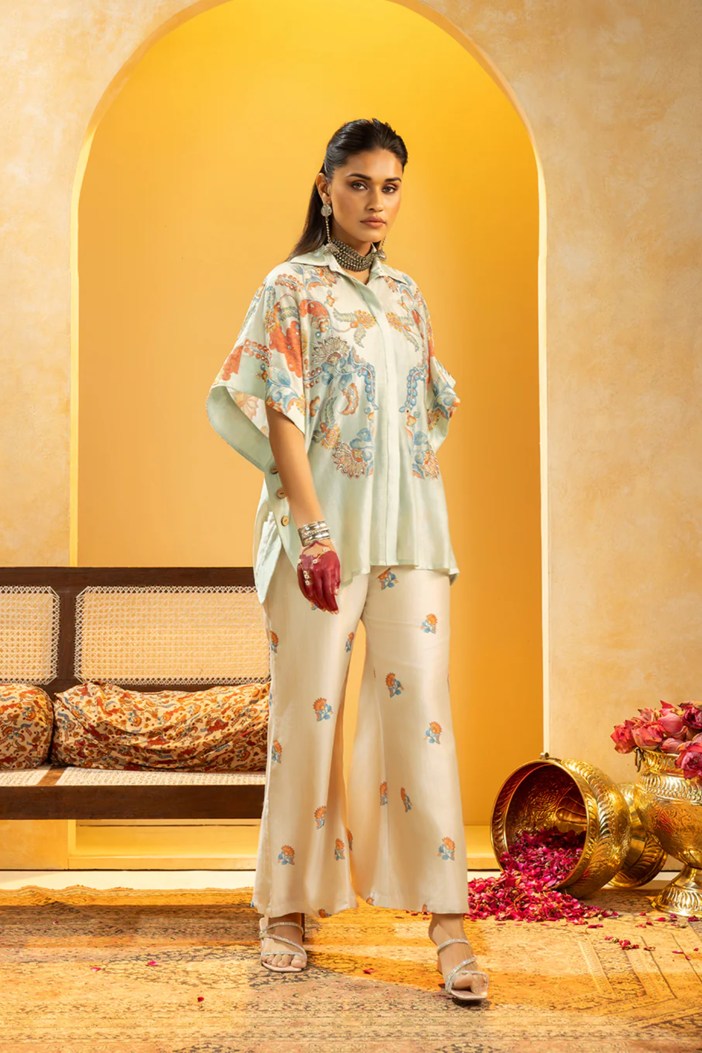 Rangtara embellished  co-ord set