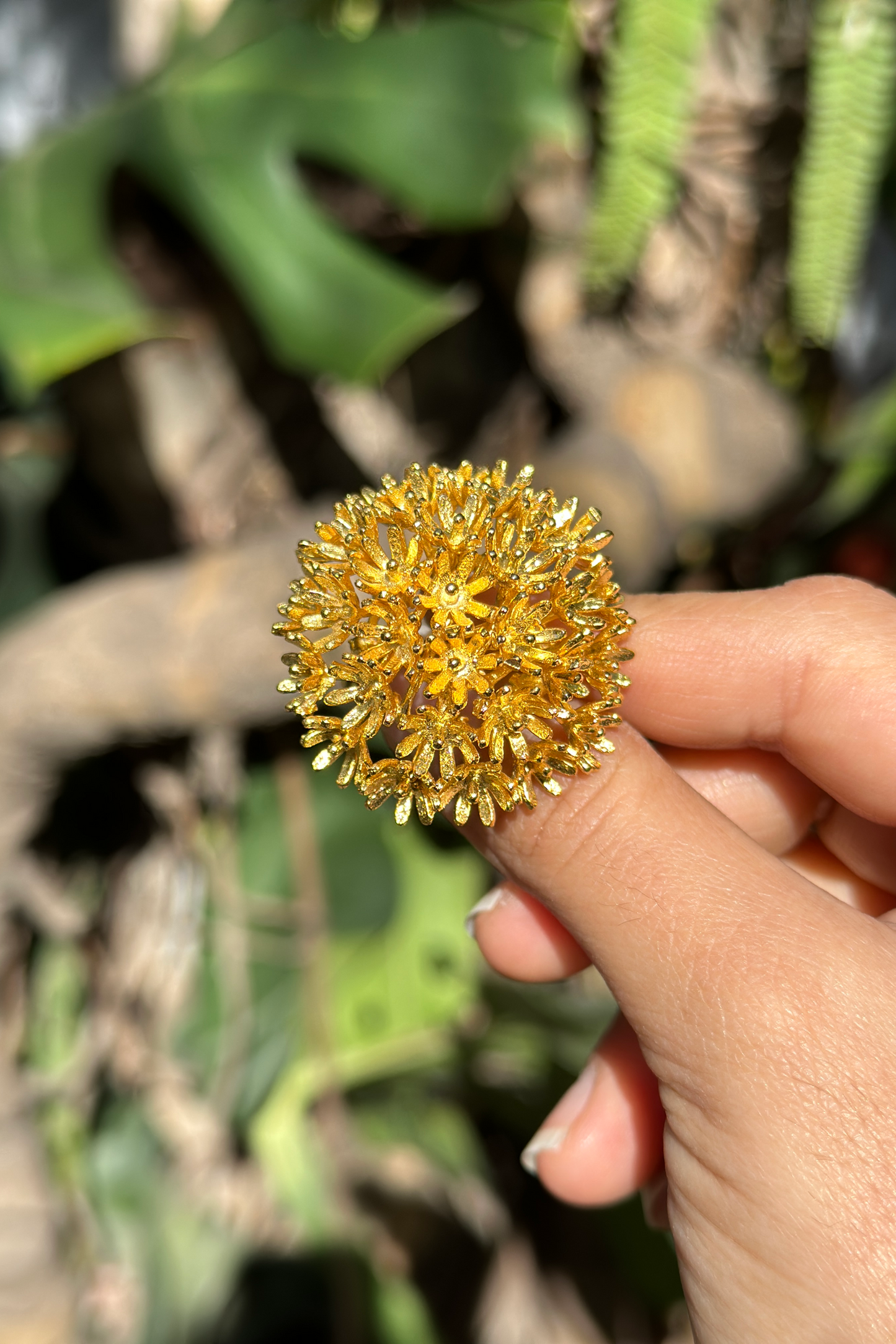 Sunshine Mini Pearl Ring Gold