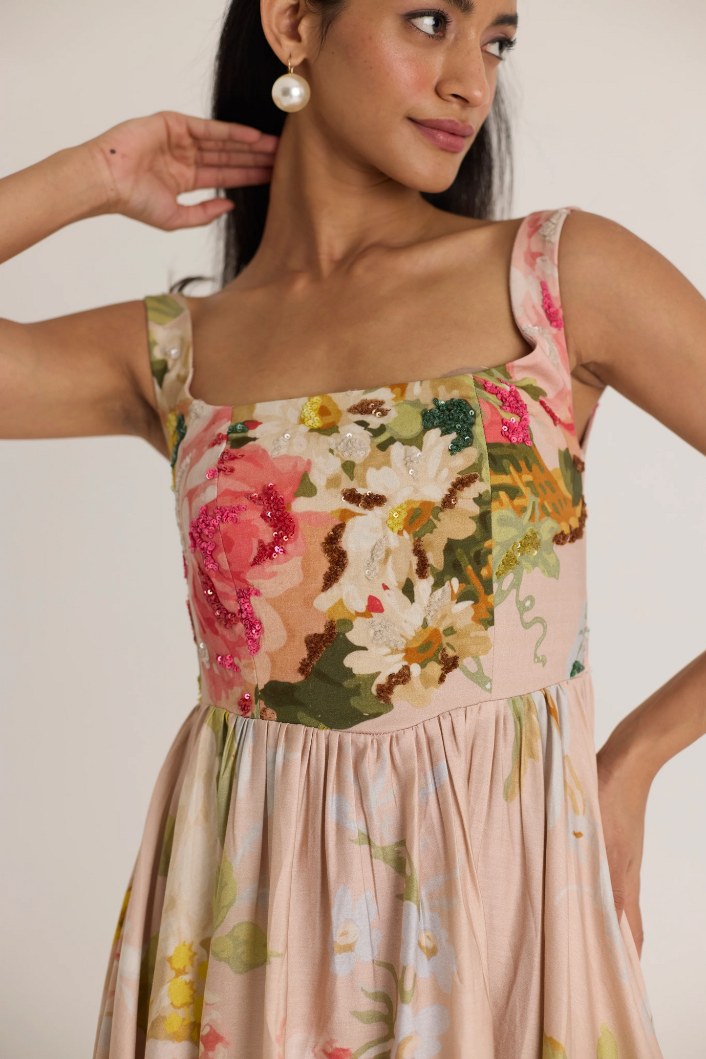 Hazel Embroidered Cherry Dress