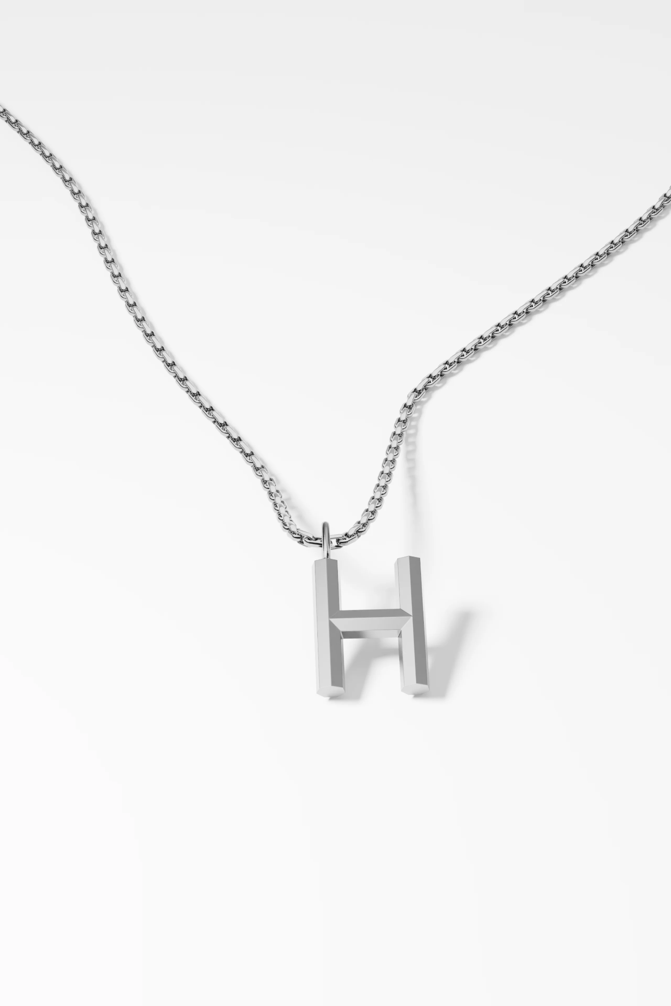 Bold Letter Necklace - H