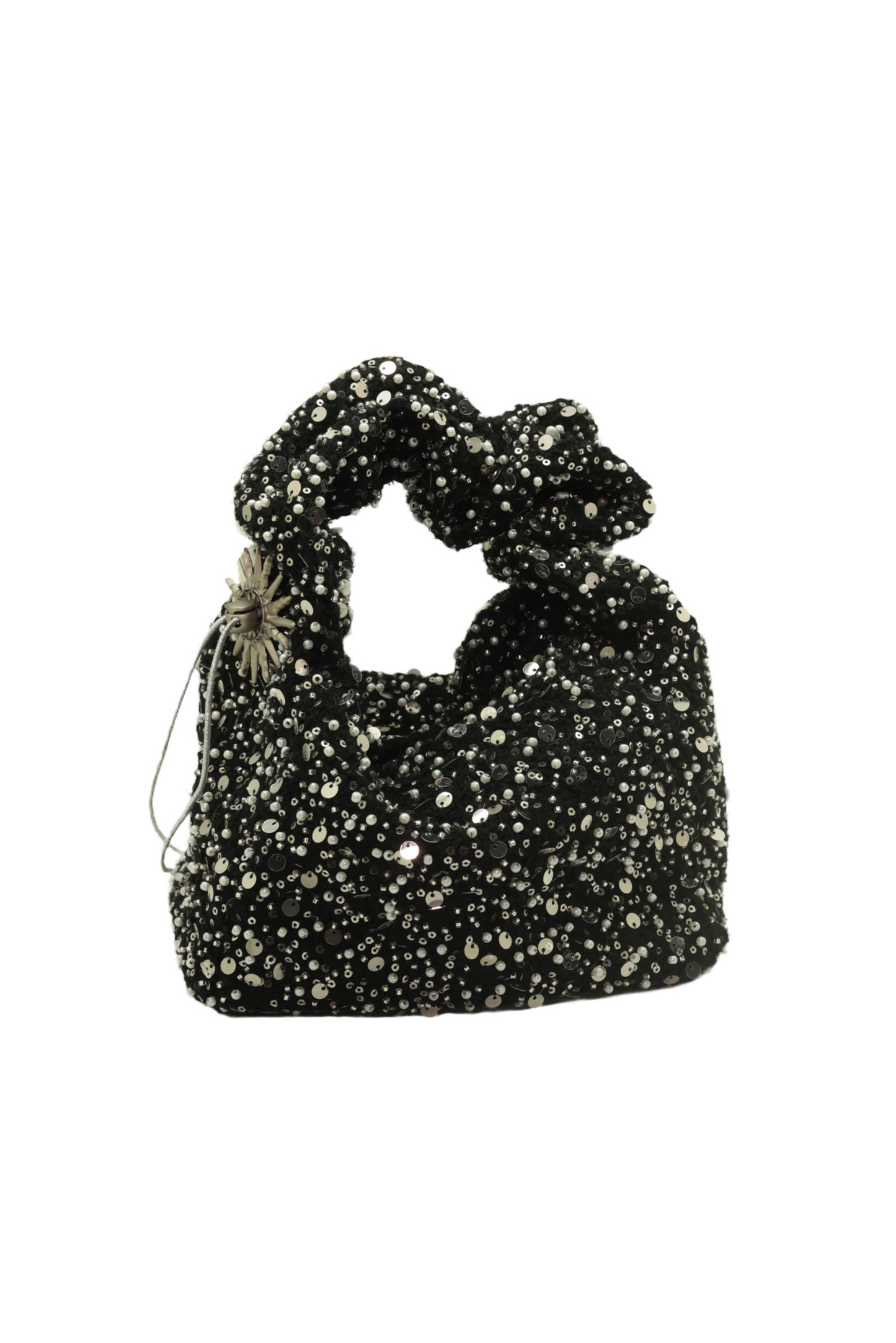 Black & Silver Celest Cloud Bag