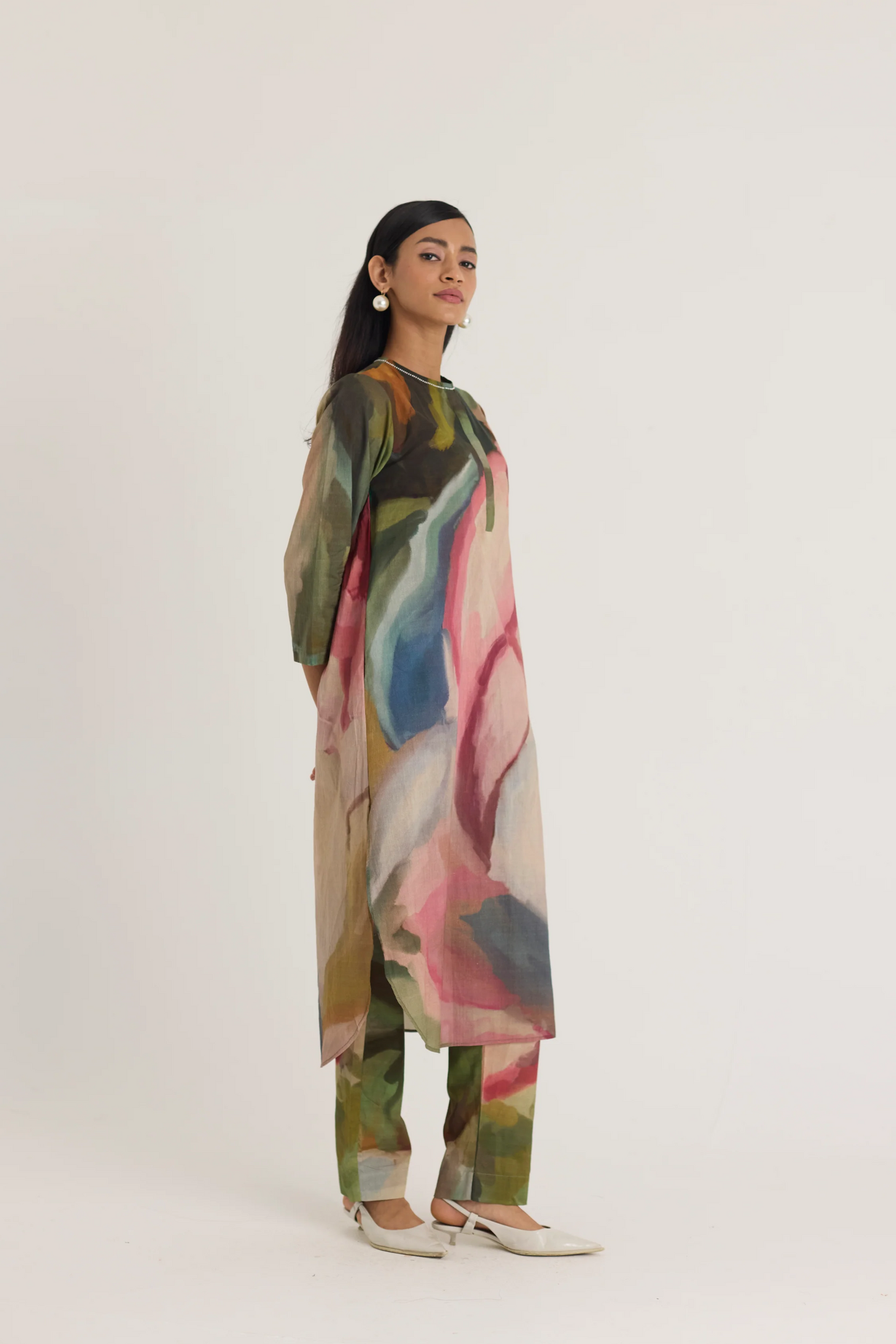 Tilly Long Cotton Kurta Set