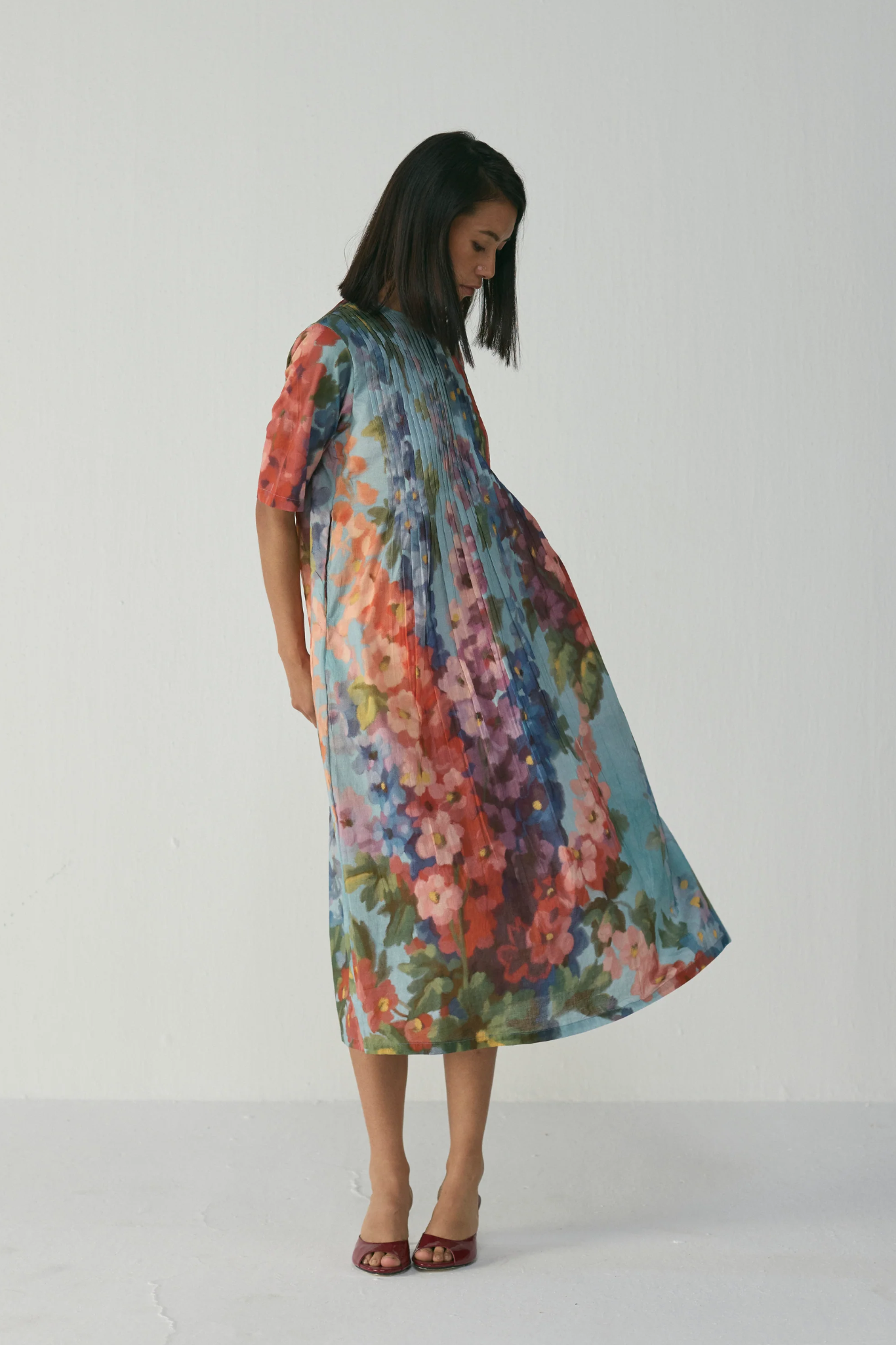 DARLINGTON PINTUCKS DRESS