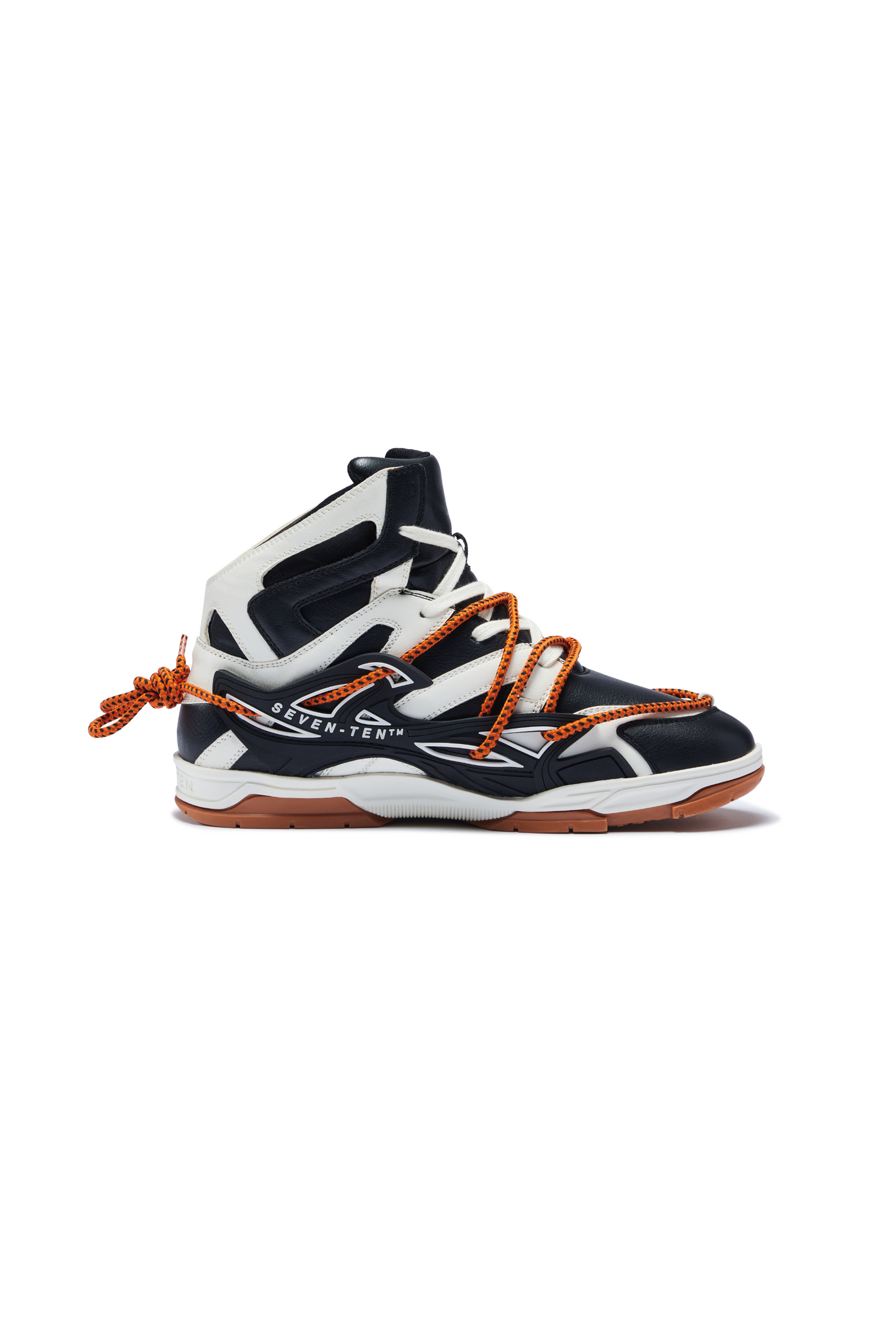 739 Orange Puffin High-Top Sneakers