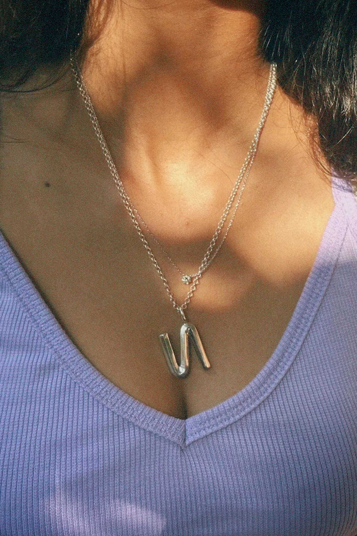 Bold Letter Necklace - N
