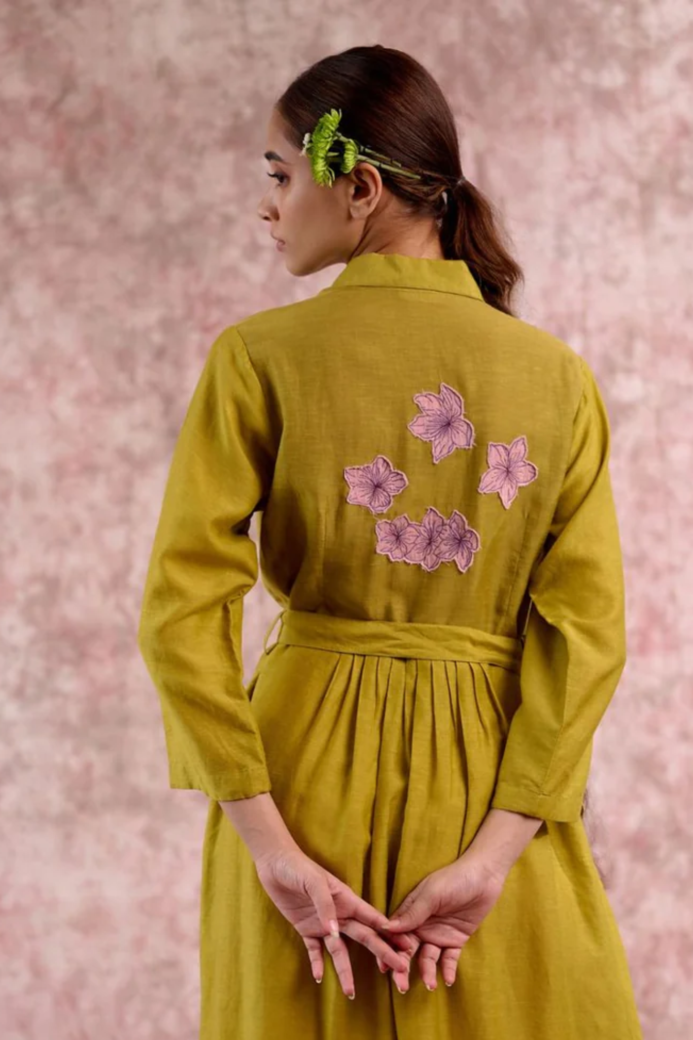 CAROLLE EMBROIDERED DRESS