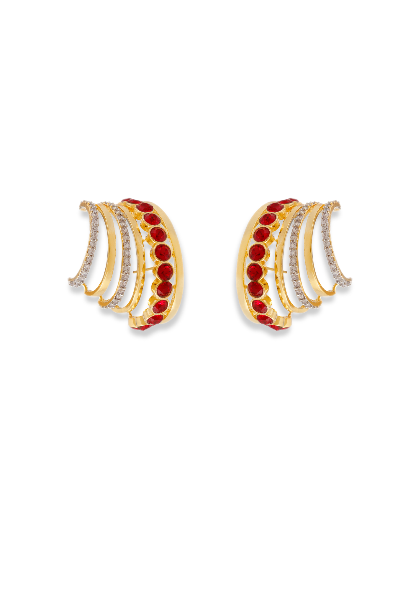 The Echo Earrings - Red