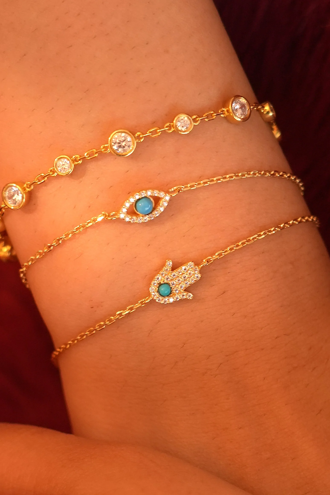 Hamsa Pave Bracelet