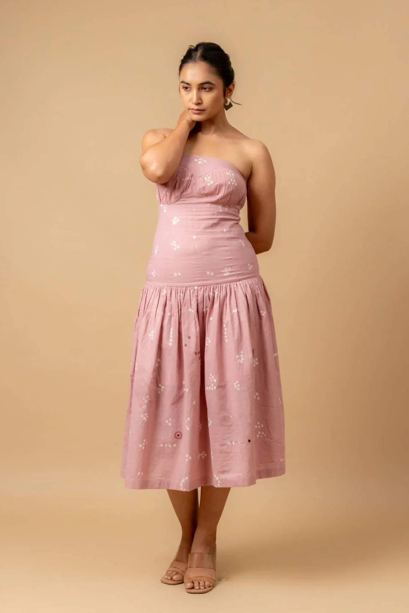 BELLBLUSH BANDHANI DRESS