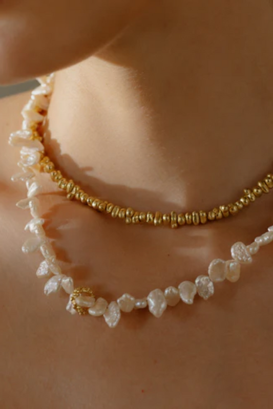 Pratapgari Melted Pearl Necklace