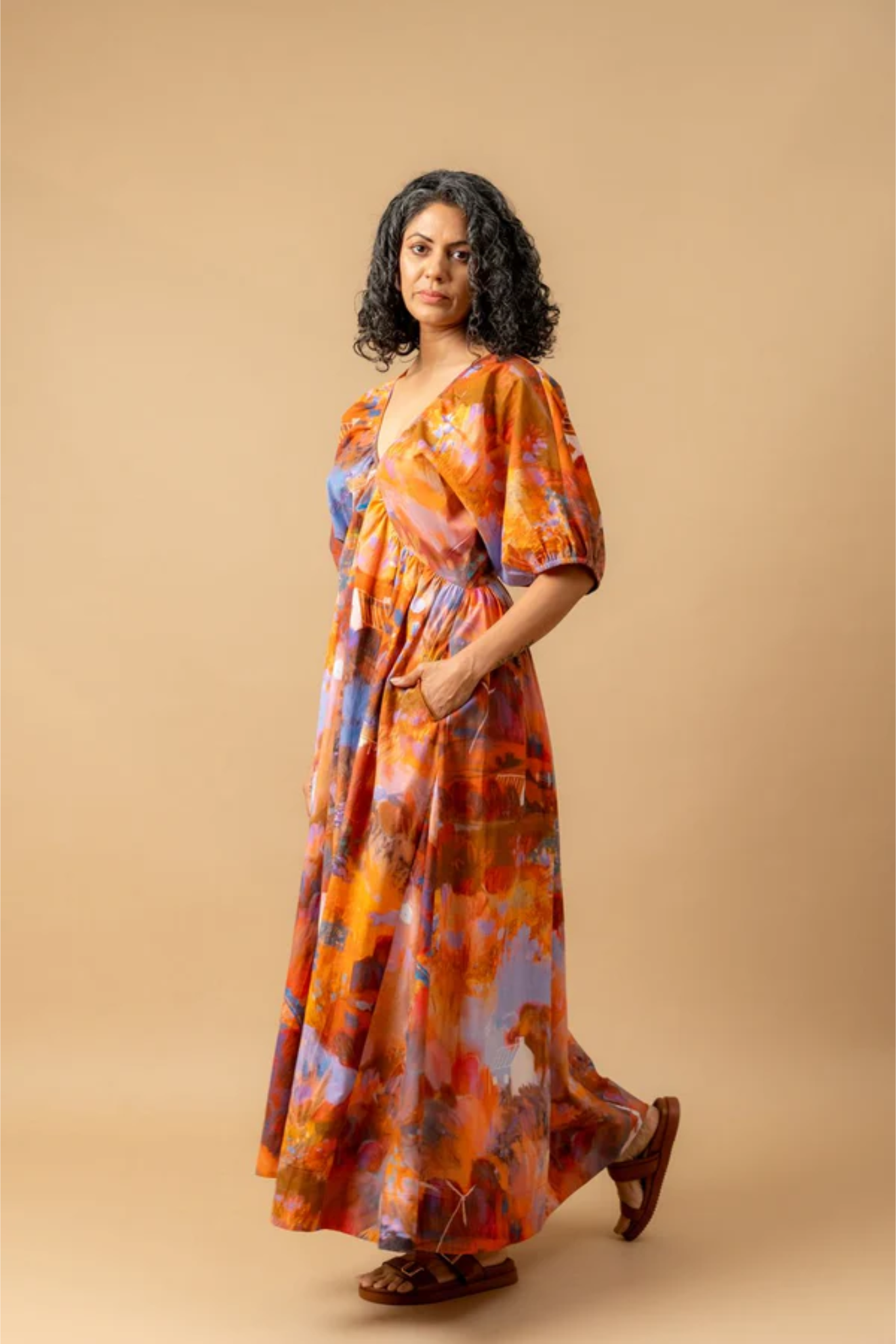 DEWBELL PRINTED DRESS