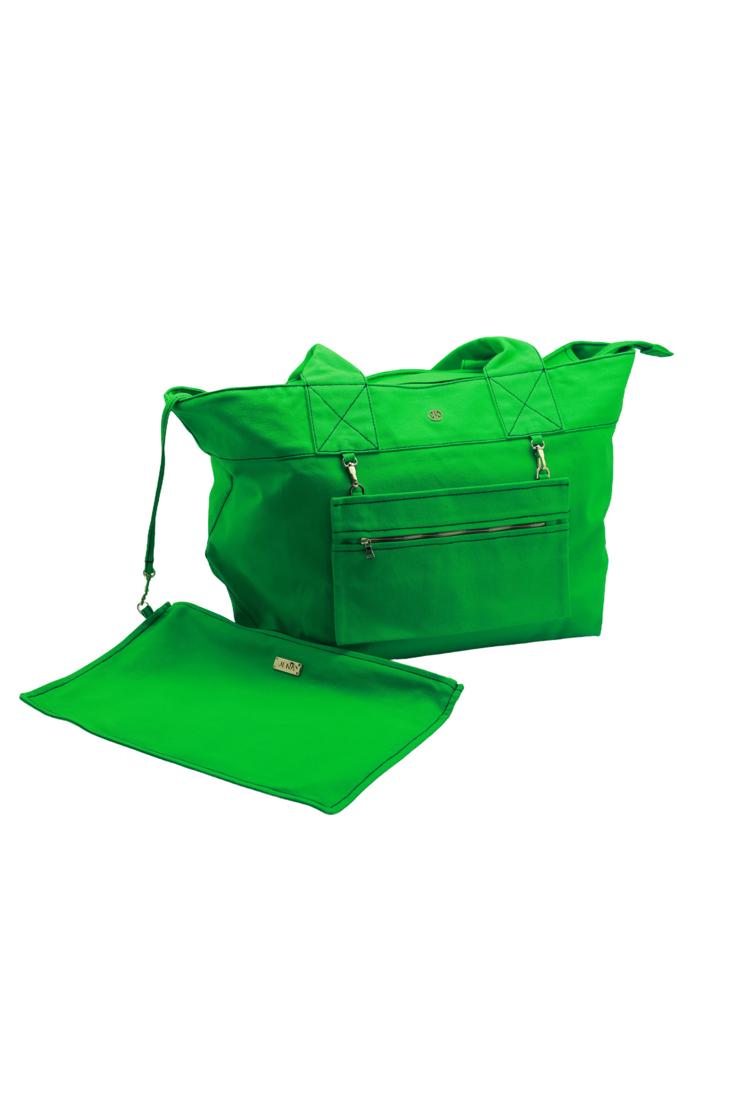 Canvas Weekender Tote - Kelly Green