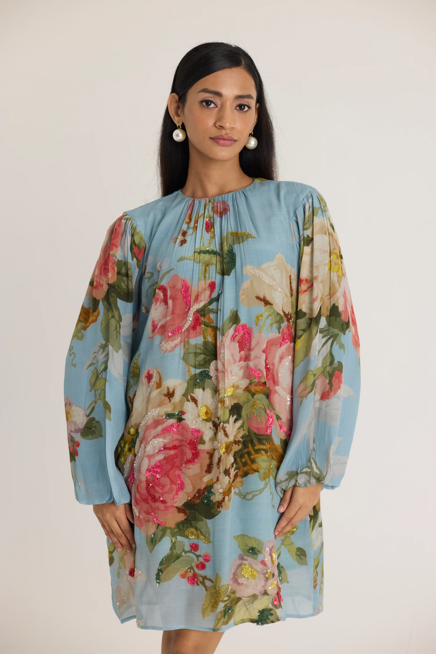 Taffy Embroidered Short Dress