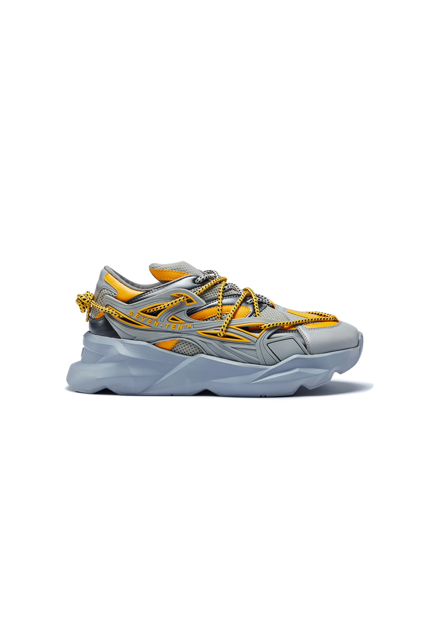 742 Canary Yellow Low-Top Chunky Sneakers