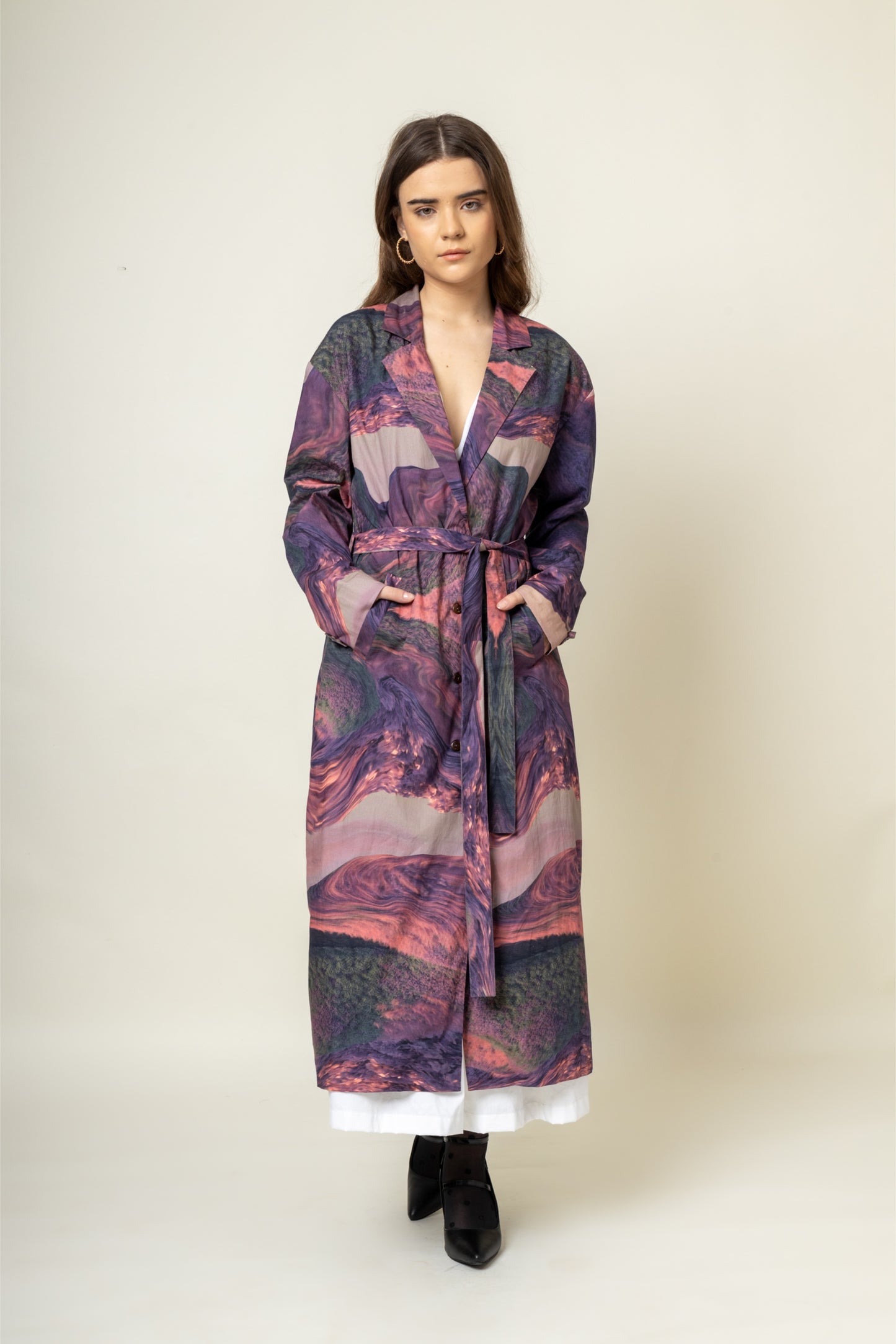 Amelia Printed Trench