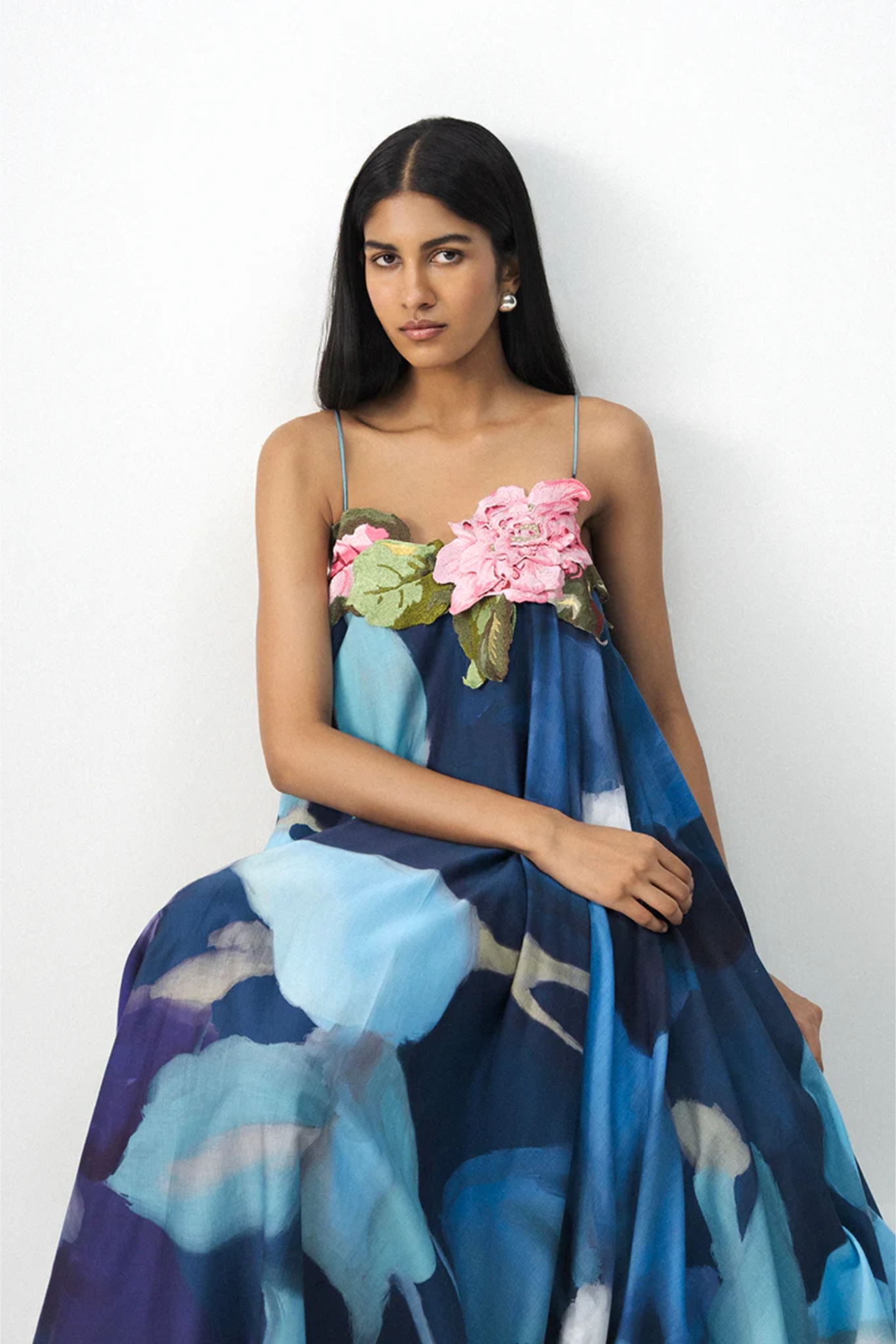 BLUE LAGOON PATCHWORK DRESS