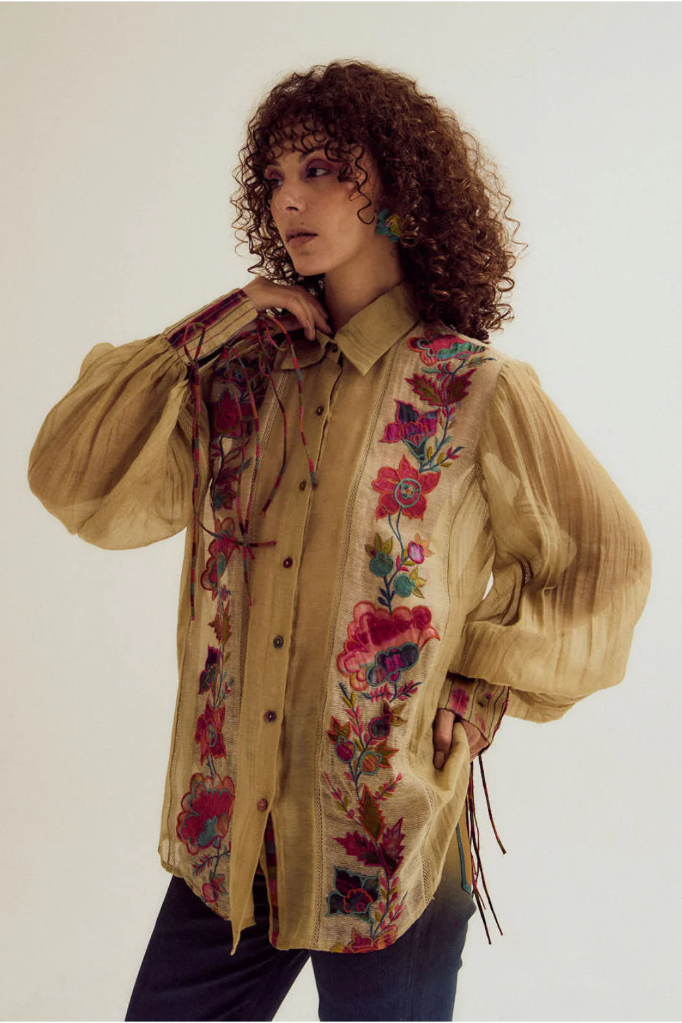 Camellia Emb Shirt