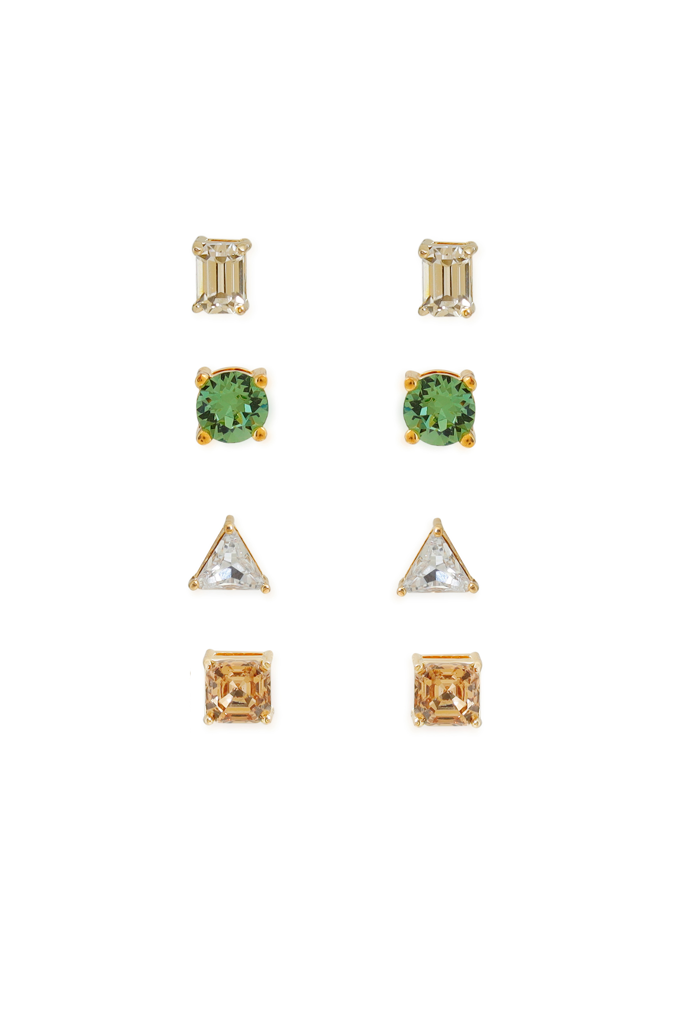 The Form Earrings - Green