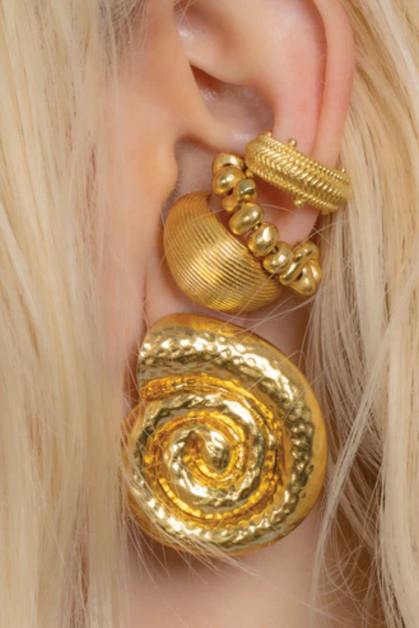 Textured Shell Studs