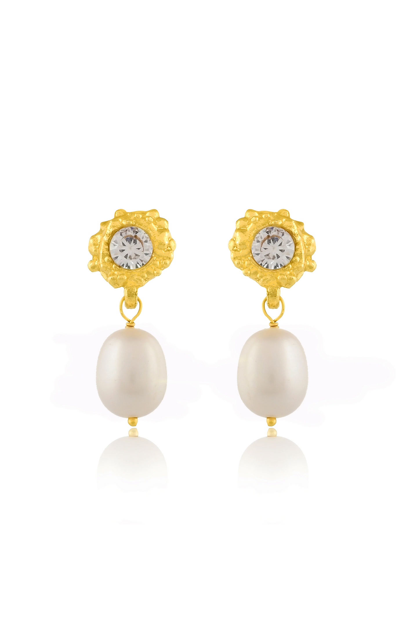 Dainty Drop Pearl Earrings