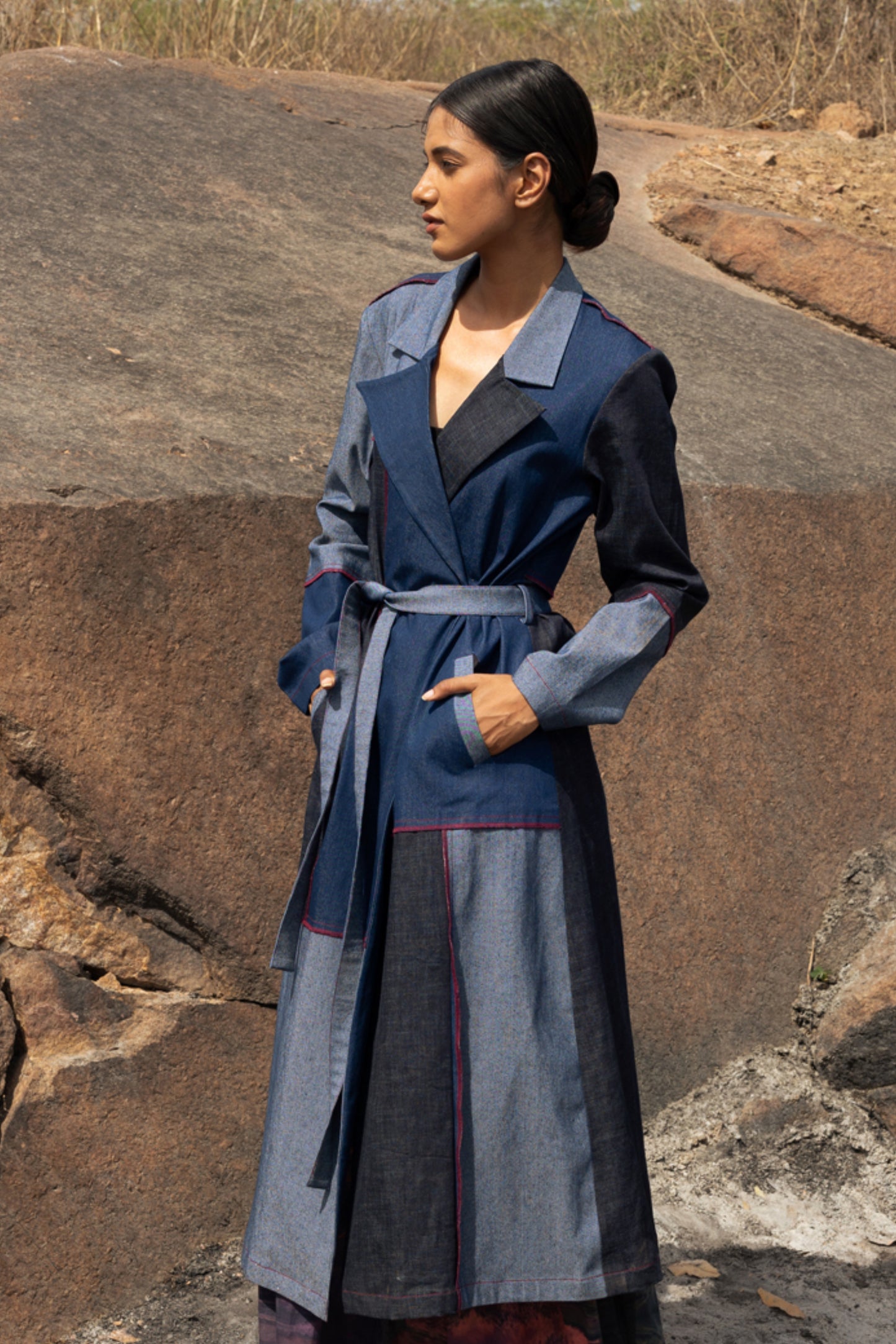 Amelia Denim Trench