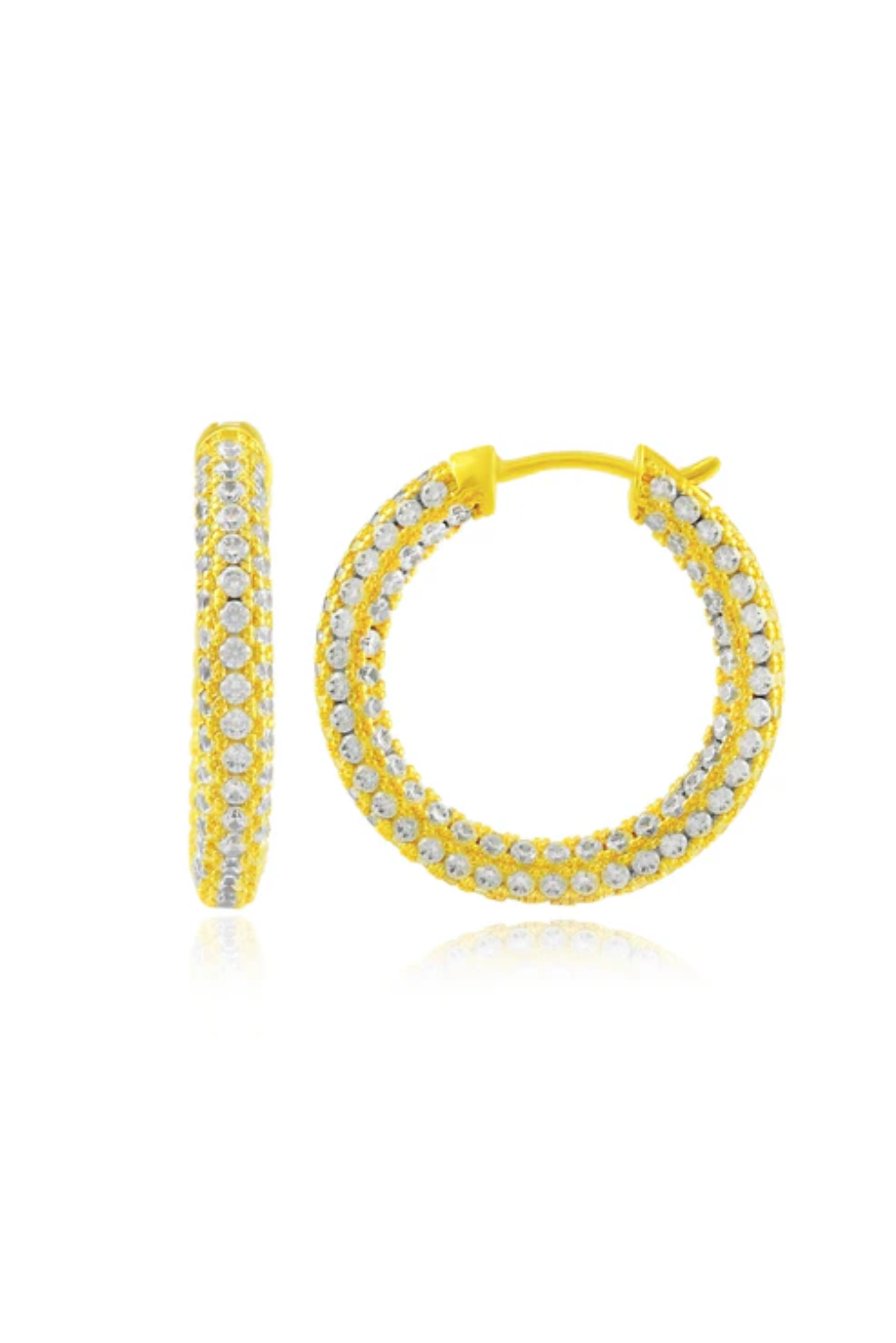 Studded Hoops Medium