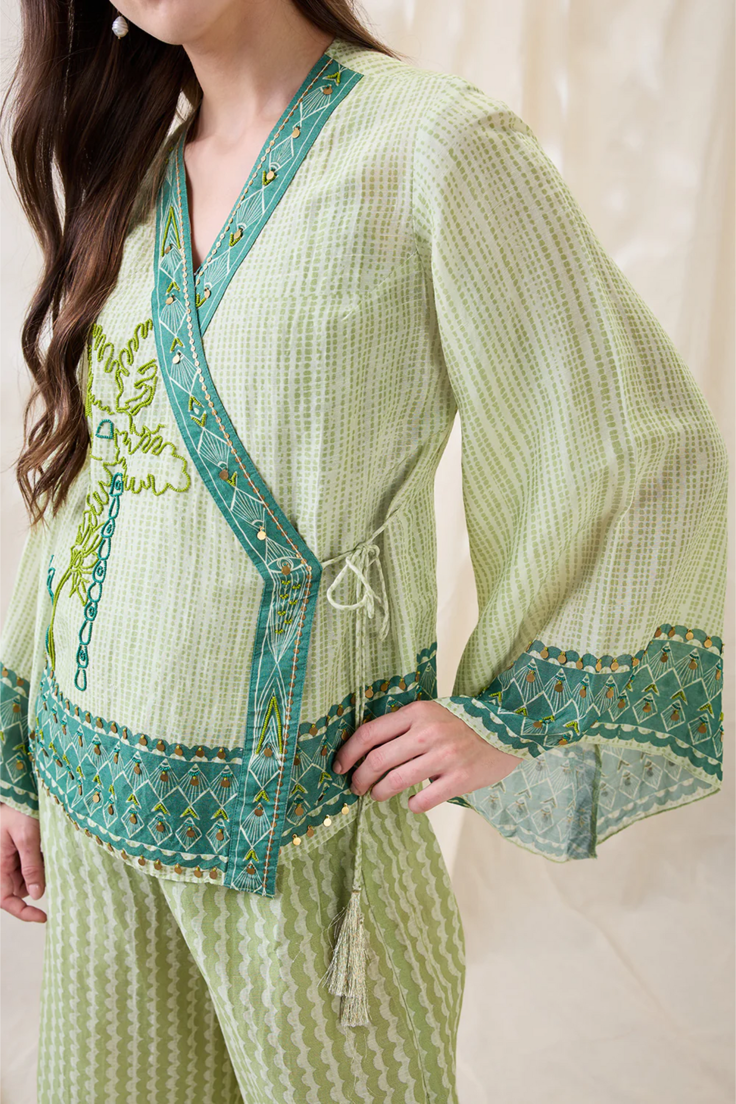 Noorani Embellished Angarkha Set