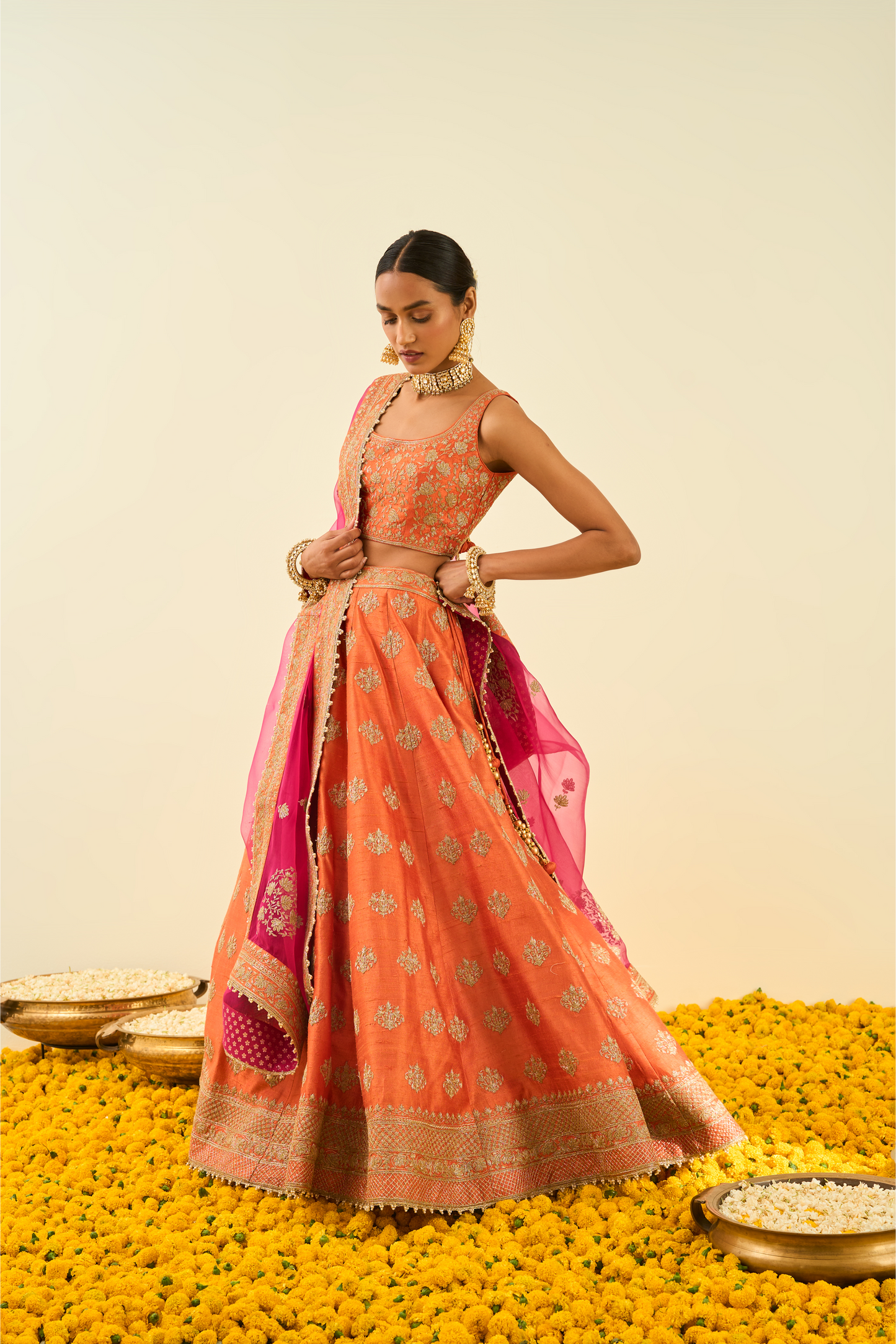 Mahira Lehenga with Blouse and Dupatta