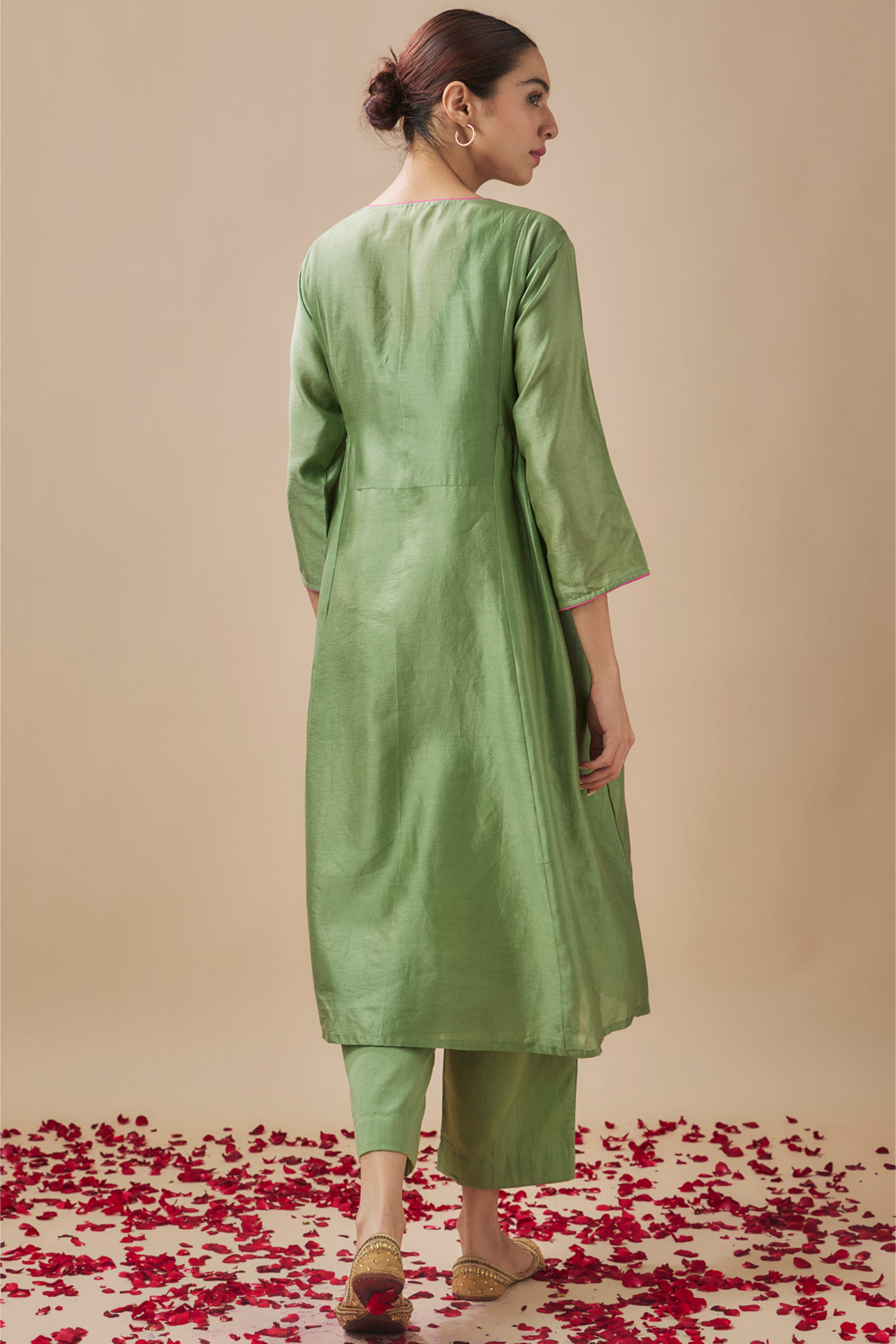 Rama Green Dress and Pant