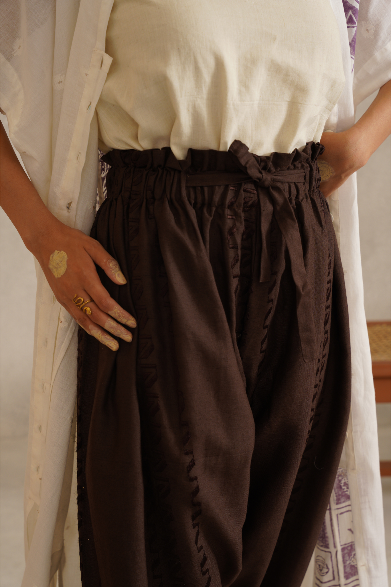 Grounded Unisex Pants - Brown