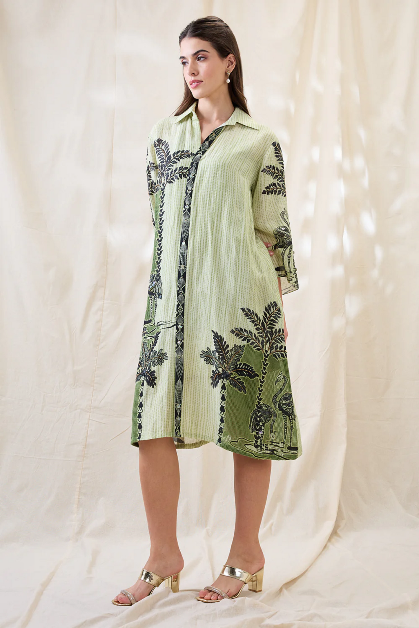 Noorani Embellished Boxy Dress