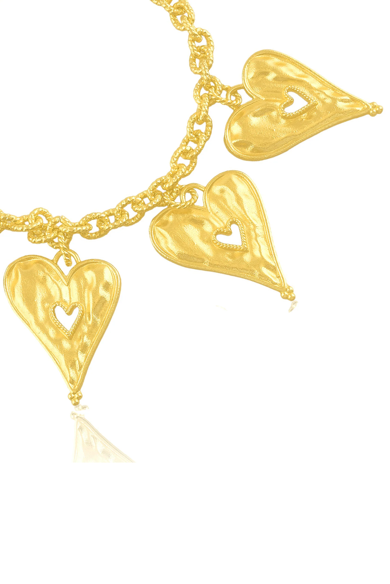 Textured Heart Bracelet