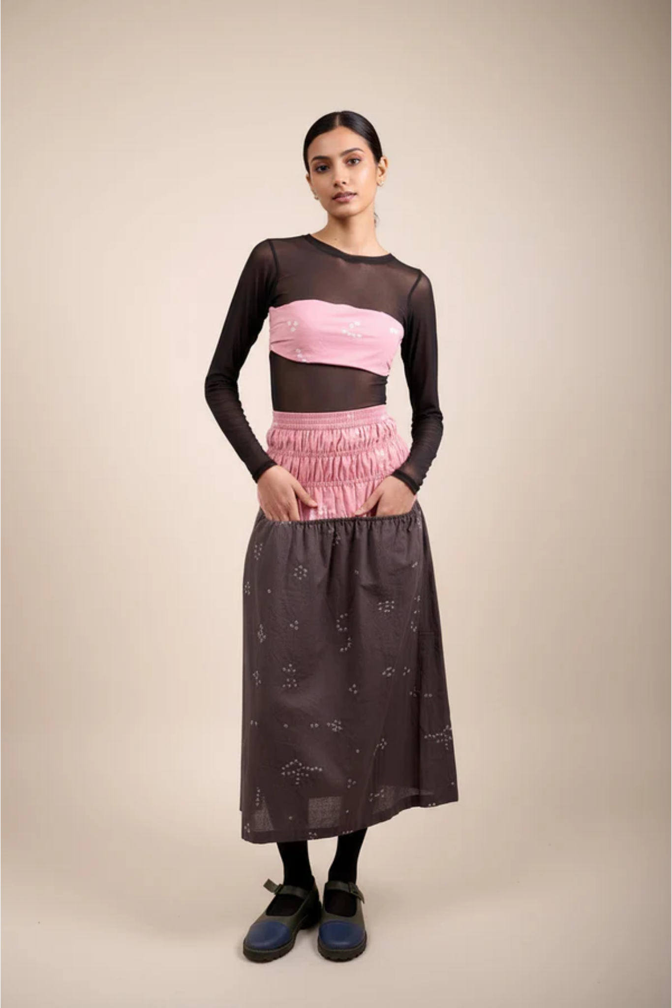 VINE BANDHANI SKIRT