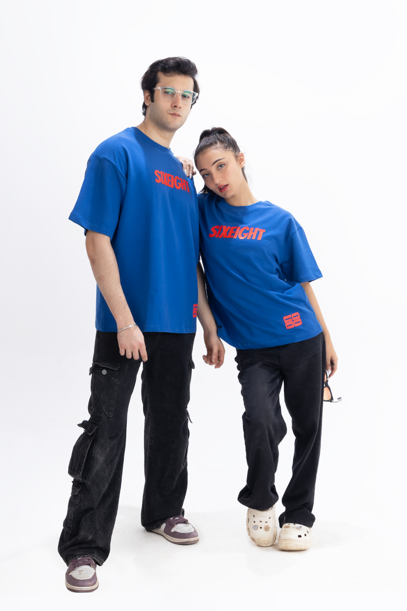 Not New York, Mumbai City Oversized Royal Blue Unisex T-Shirt